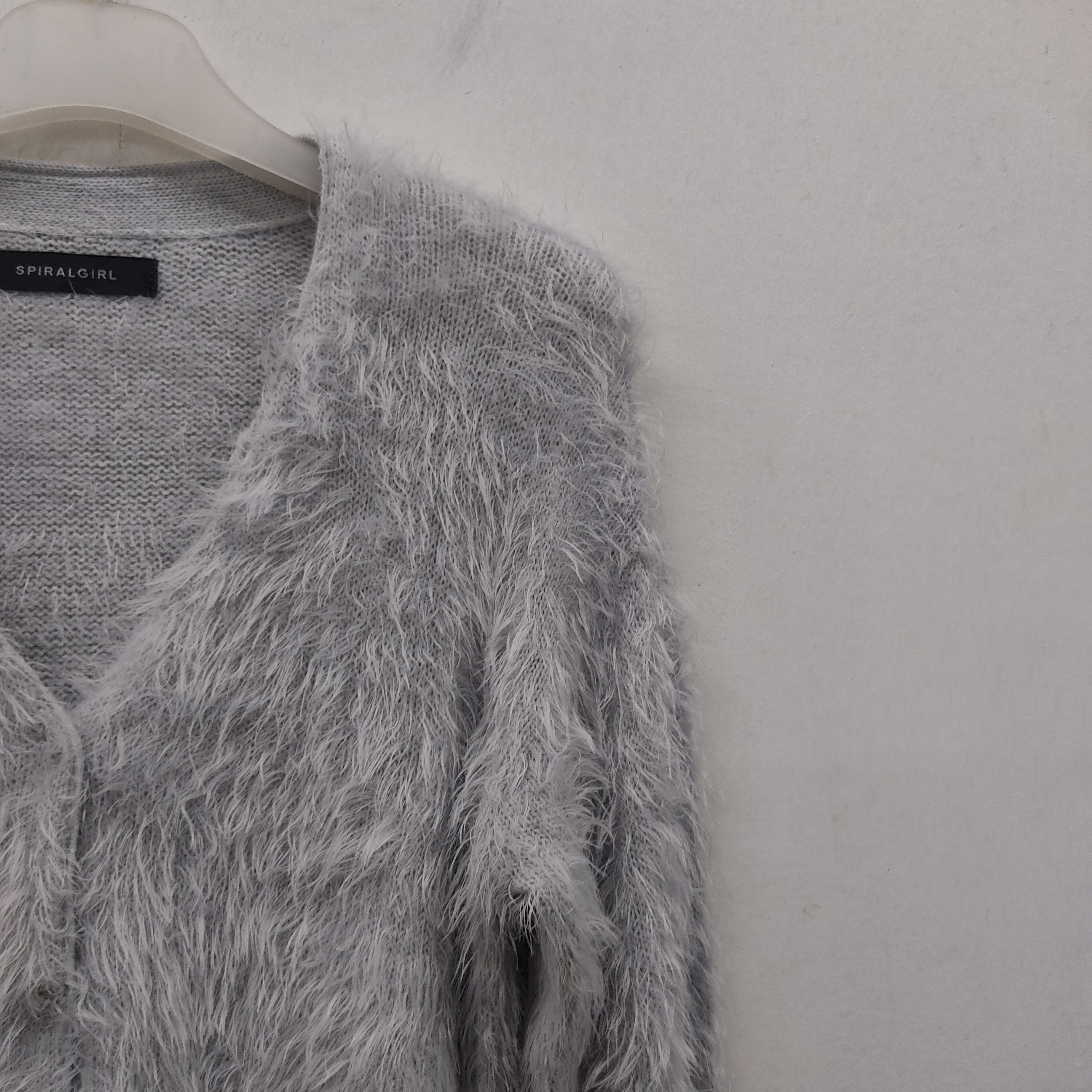 Homespun Knitwear × Japanese Brand Spiral Girl Mohair Cardigan Knitwear Size M / US 6-8 / IT 42-44 - 5 Thumbnail