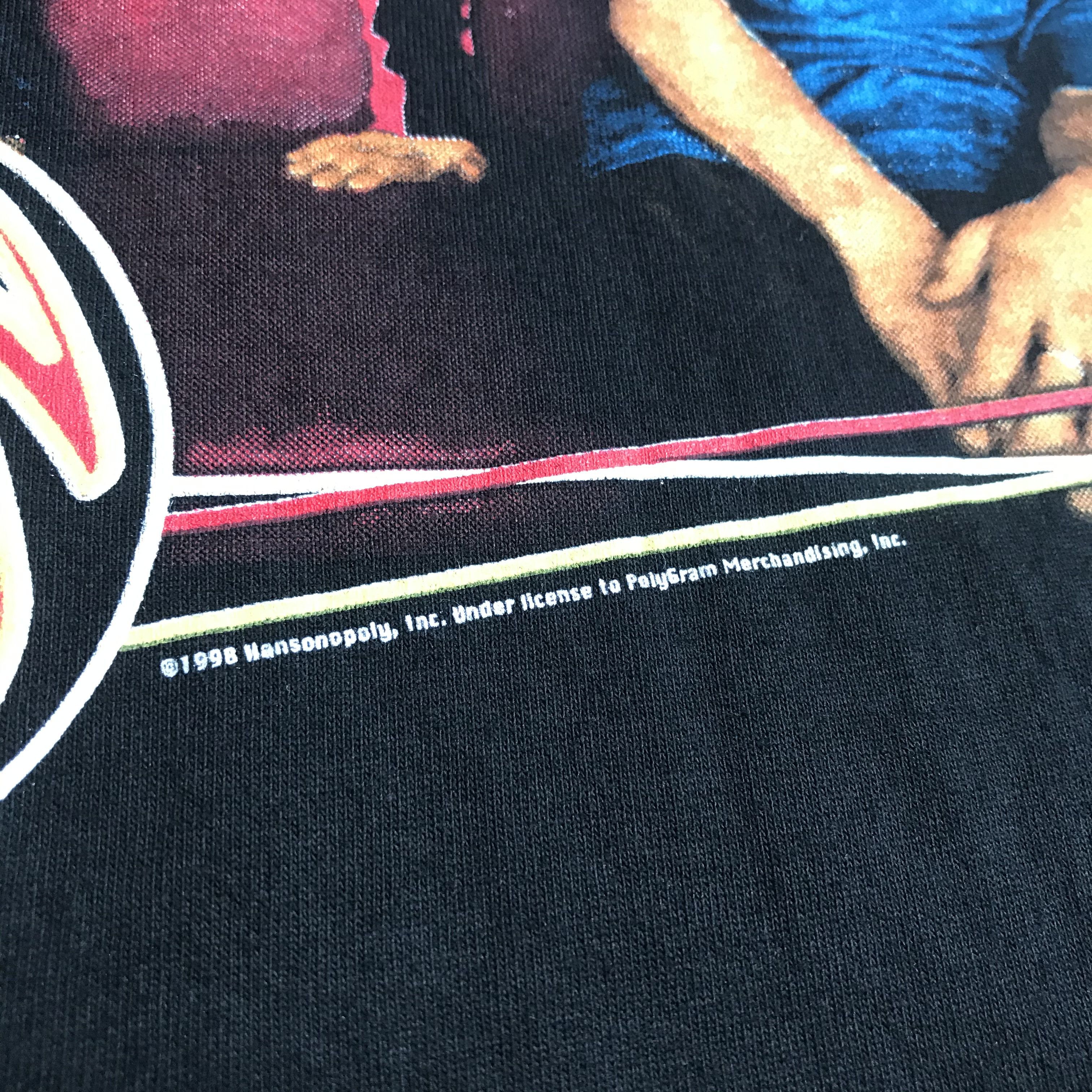Band Tees × Vintage Vintage 90s 1998 HANSON Rock Pop Band Promo Tee Youth Size US L / EU 52-54 / 3 - 4 Thumbnail