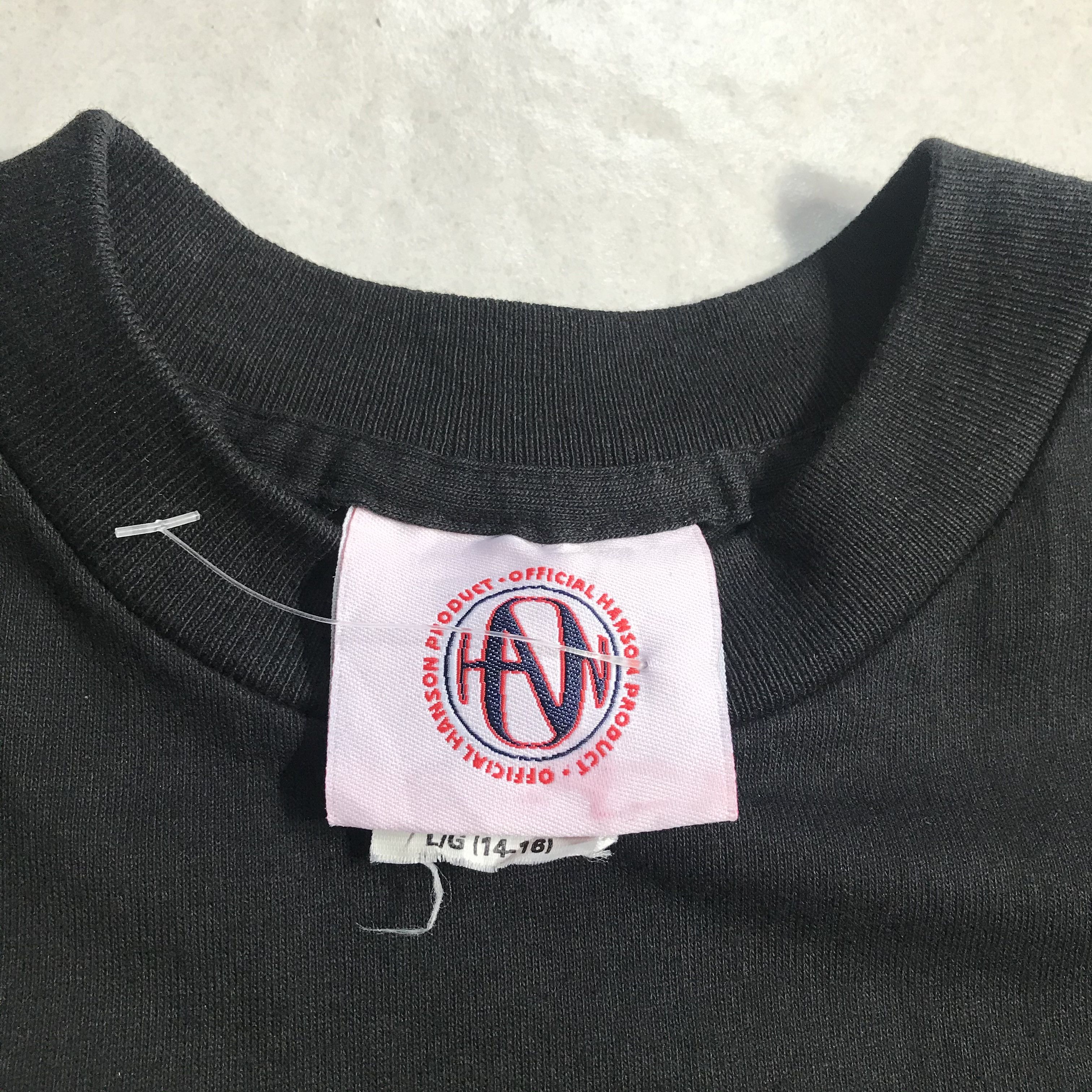 Band Tees × Vintage Vintage 90s 1998 HANSON Rock Pop Band Promo Tee Youth Size US L / EU 52-54 / 3 - 5 Thumbnail
