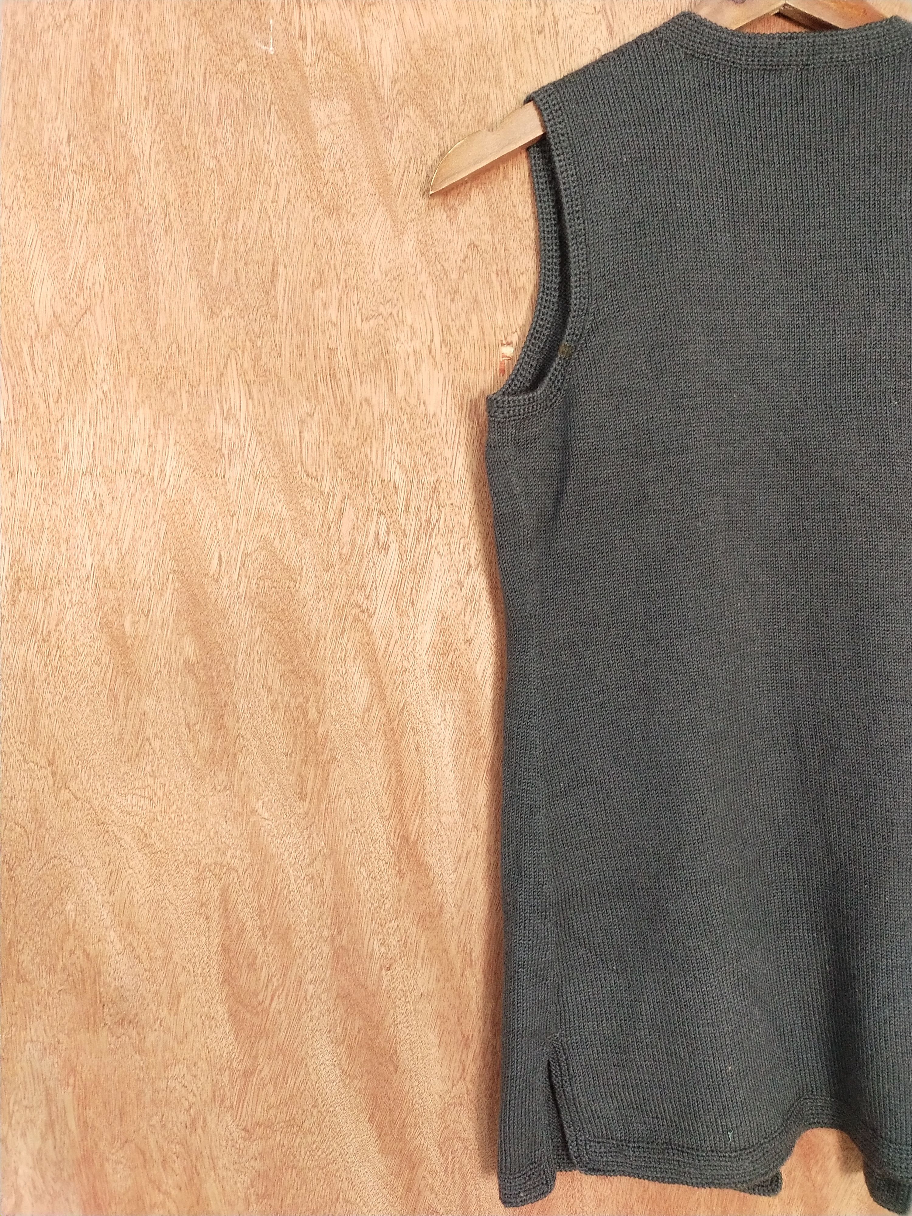 Japanese Brand Japan Gray knitwear cardigan vintage vest sleeveless #S192 Size S / US 4 / IT 40 - 9 Thumbnail