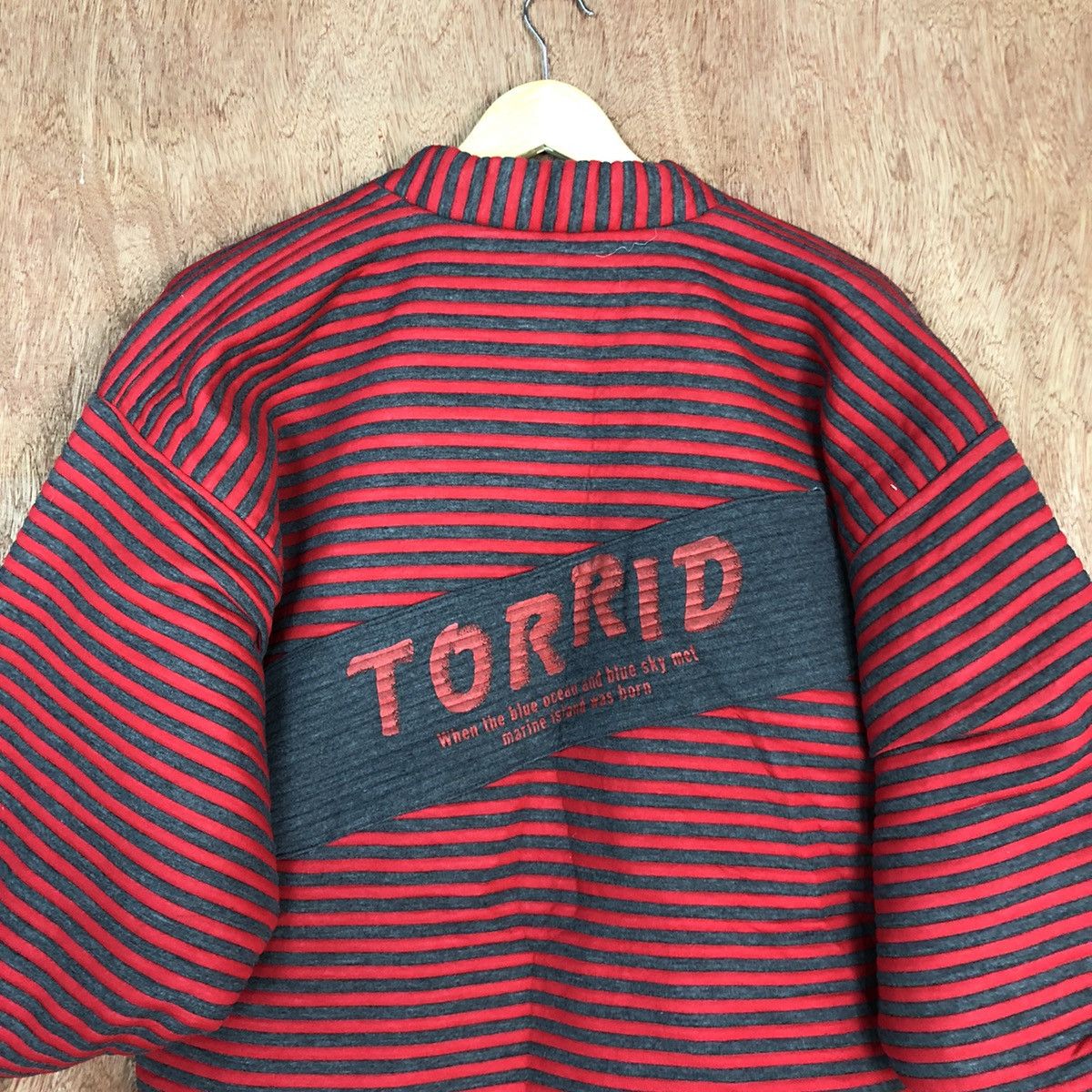 OVER THE STRiPES DL Dop Stripe Red cardigan sweater japan like cobain #1675 Size US S / EU 44-46 / 1 - 2 Thumbnail