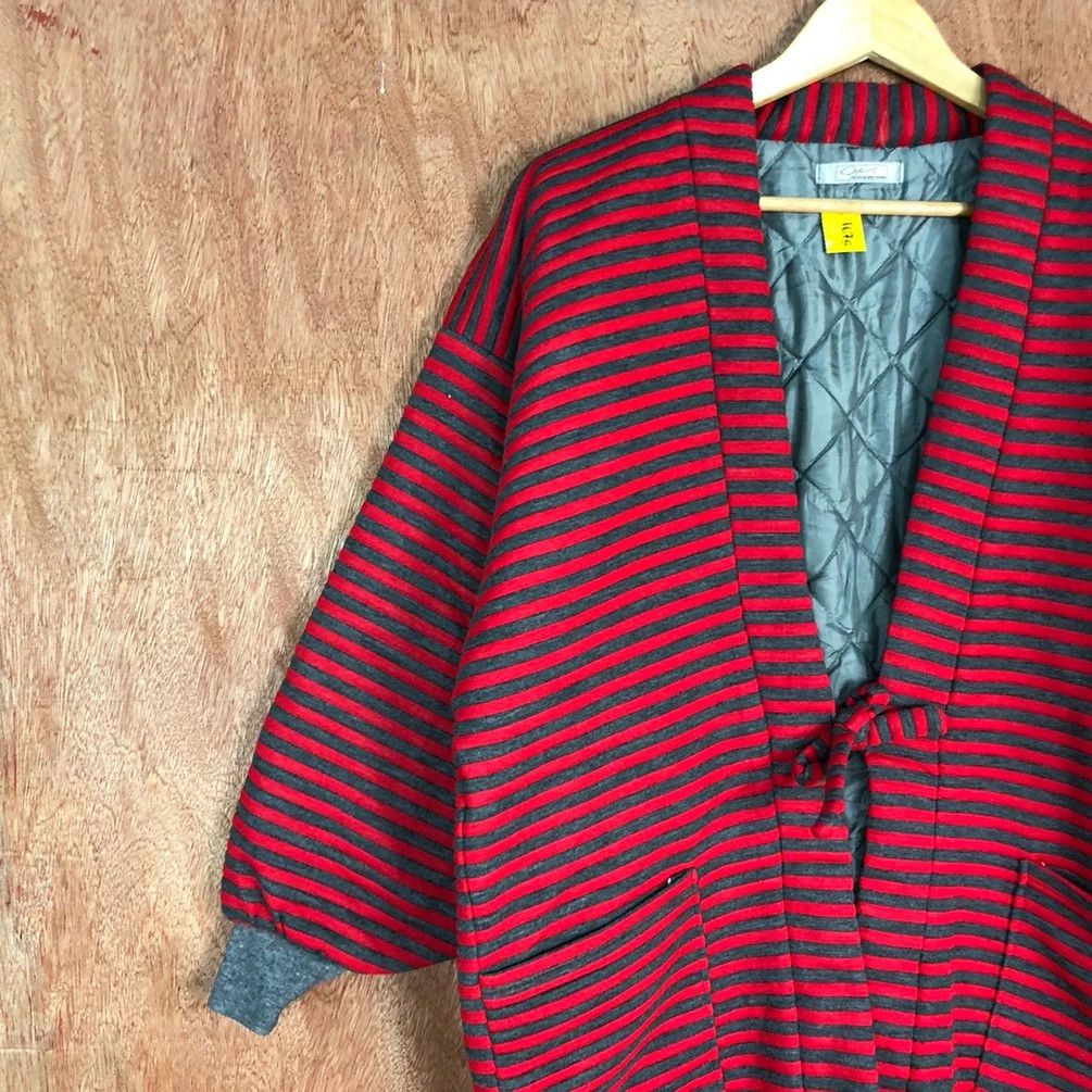 OVER THE STRiPES DL Dop Stripe Red cardigan sweater japan like cobain #1675 Size US S / EU 44-46 / 1 - 9 Thumbnail