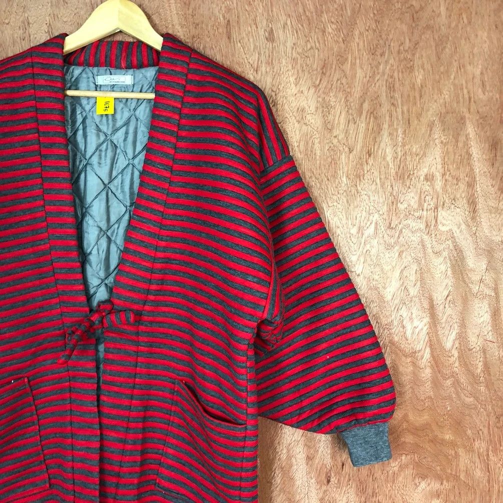 OVER THE STRiPES DL Dop Stripe Red cardigan sweater japan like cobain #1675 Size US S / EU 44-46 / 1 - 11 Thumbnail