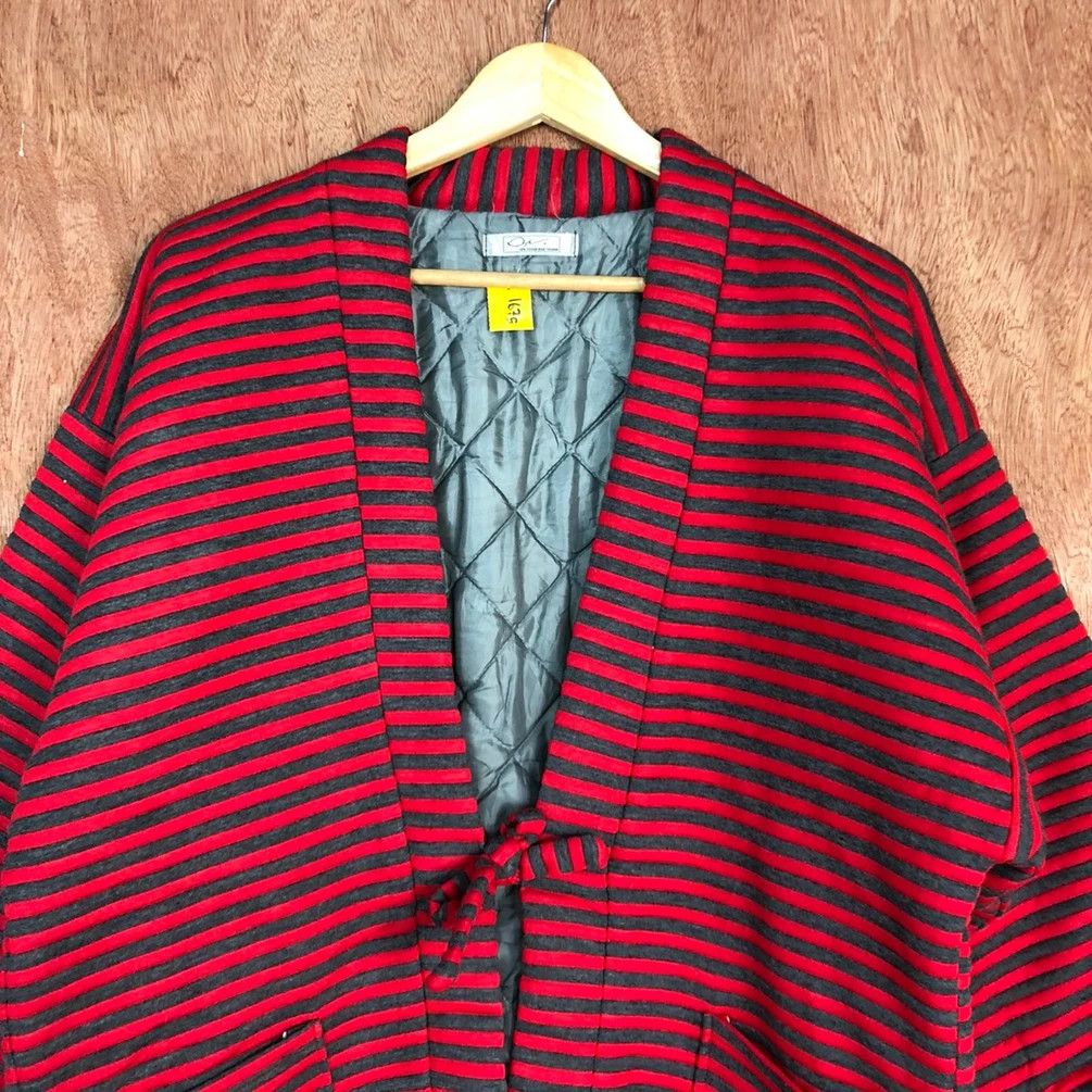 OVER THE STRiPES DL Dop Stripe Red cardigan sweater japan like cobain #1675 Size US S / EU 44-46 / 1 - 7 Thumbnail