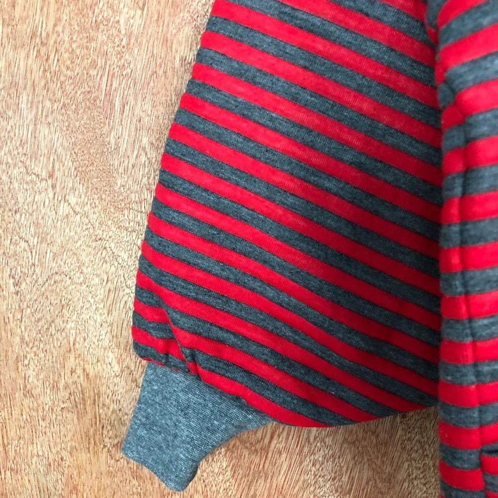 OVER THE STRiPES DL Dop Stripe Red cardigan sweater japan like cobain #1675 Size US S / EU 44-46 / 1 - 10 Thumbnail