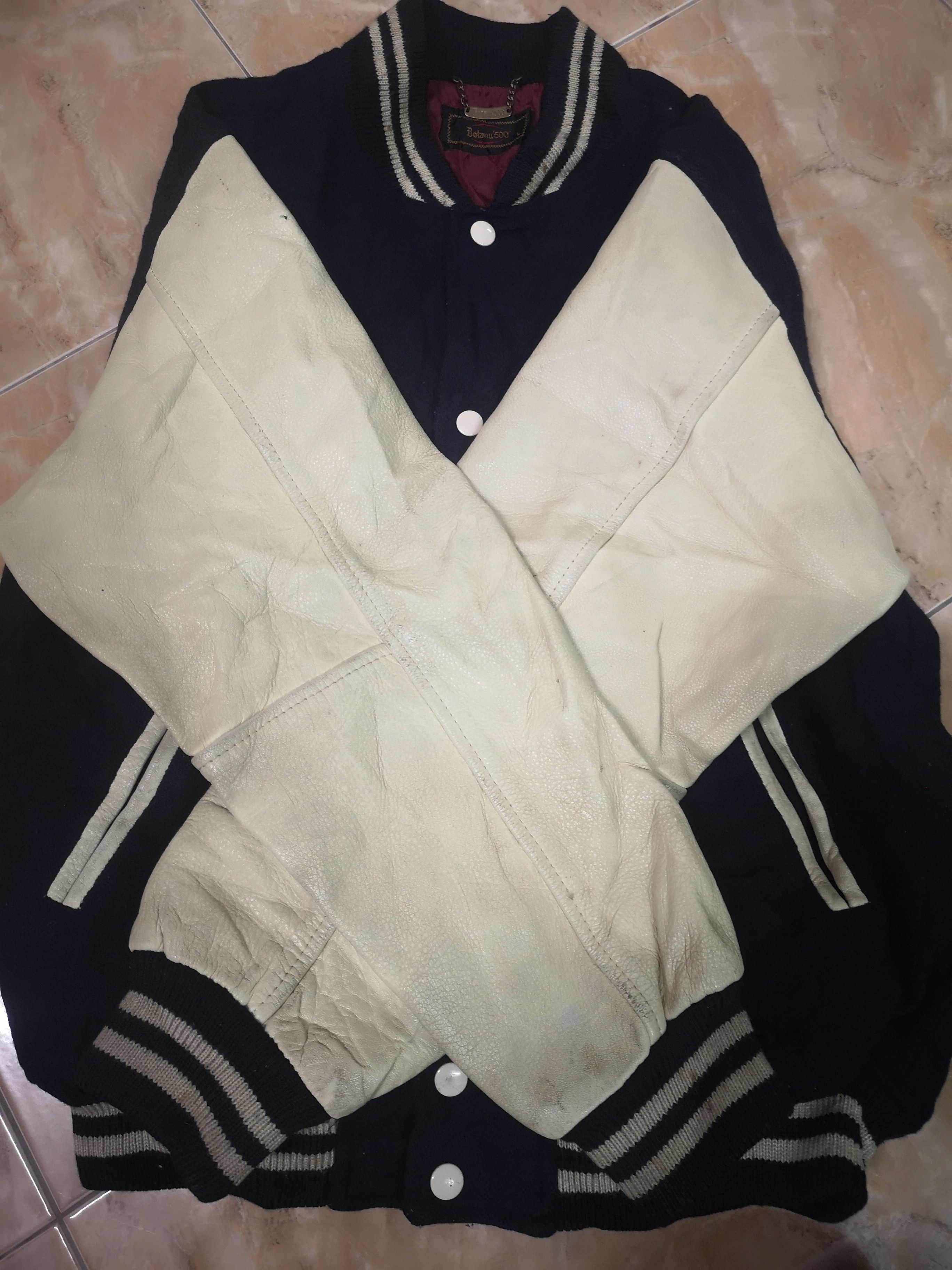 Vintage Vintage Botani Varsity wool/sleeve Leather Size US L / EU 52-54 / 3 - 8 Thumbnail