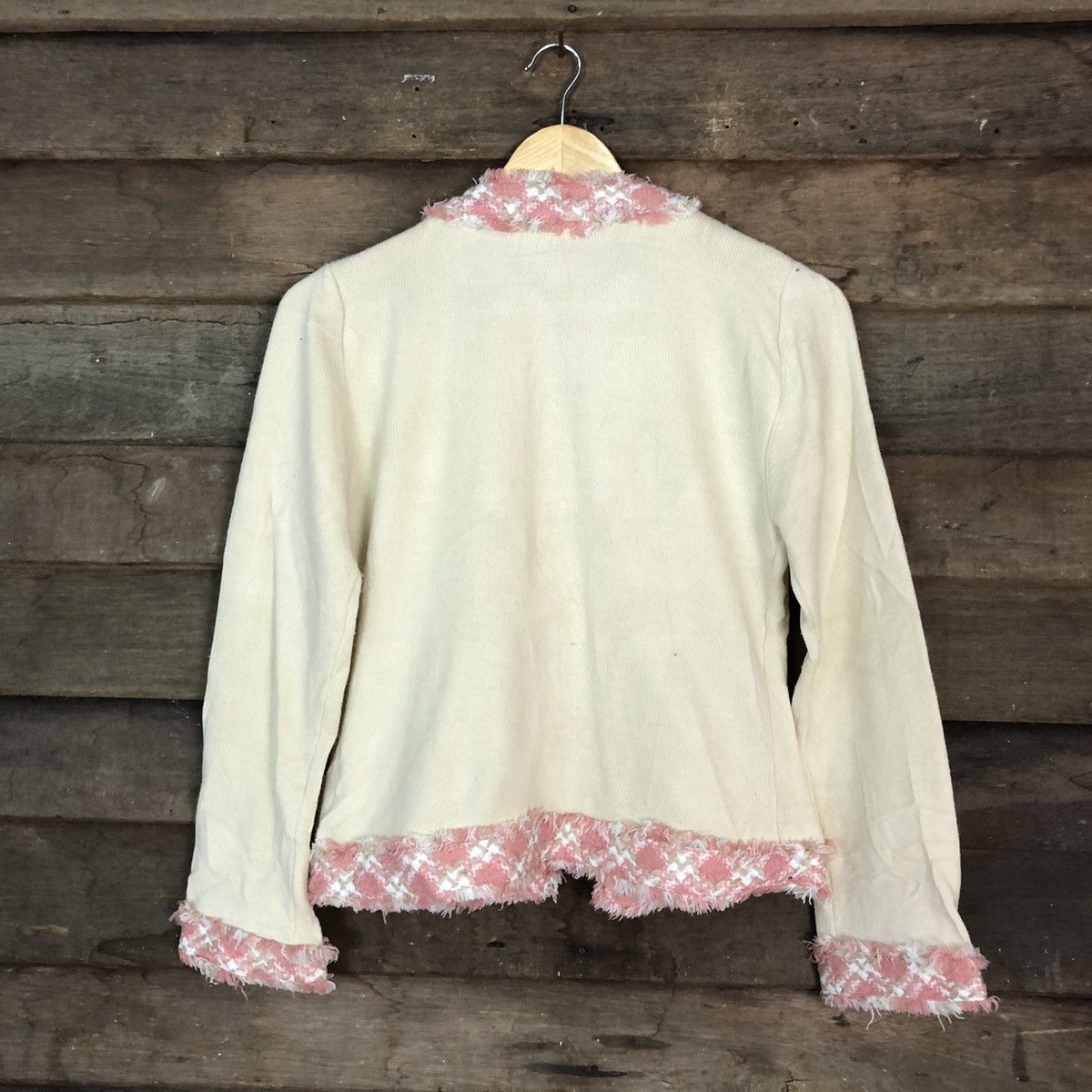 Homespun Knitwear DLL Givors Vream Shaggy Knitwear cardigan japan #c682 Size S / US 4 / IT 40 - 12 Thumbnail
