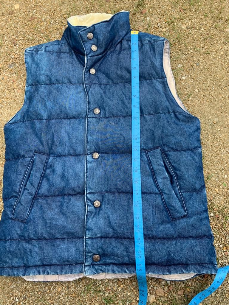 Blue Blue Japan × Japanese Brand × Vintage Blue/Blue Button Vest Size US M / EU 48-50 / 2 - 12 Thumbnail