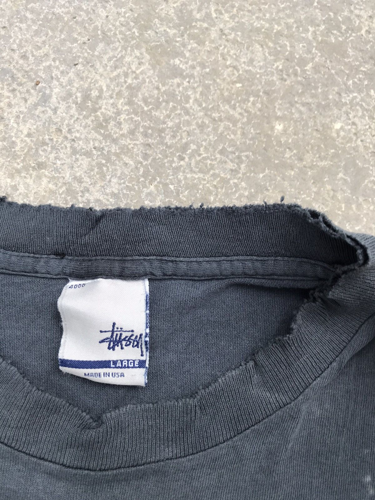 Stussy VINTAGE DISTRESSED 90’S STUSSY STITCHING PRINTED DESIGN Size US L / EU 52-54 / 3 - 6 Thumbnail