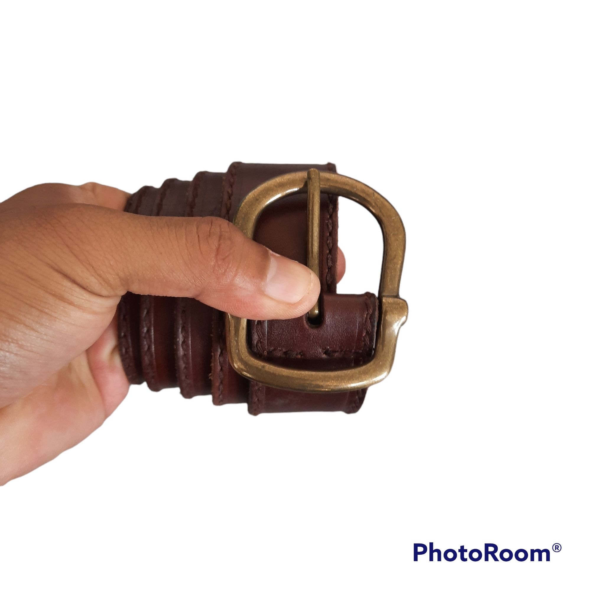 image of Buckle x Cowboy Equipment Garrison Cowboy Design Genuine Leather Belt, Men's