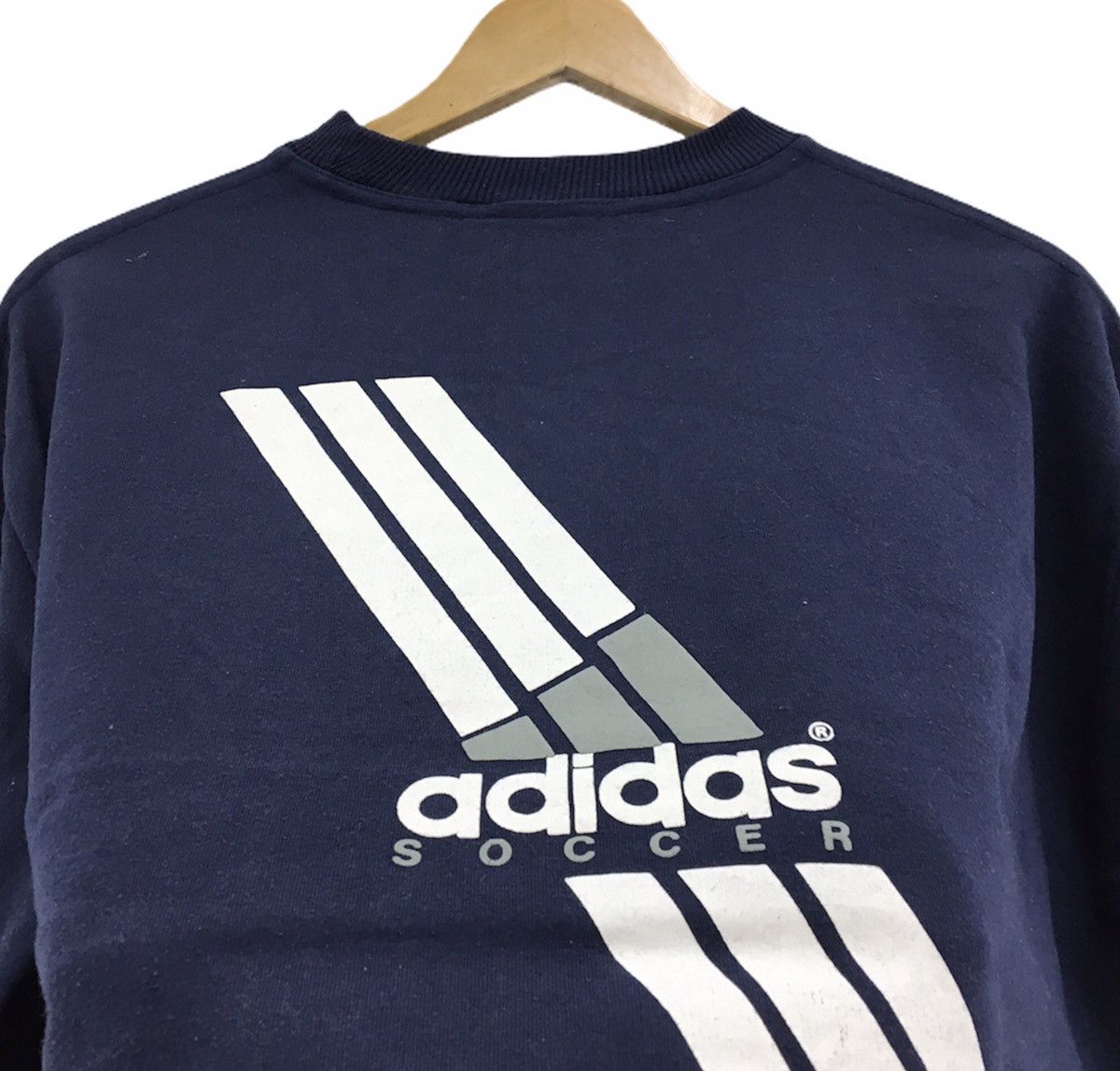 Adidas Vintage 90s Adidas Soccer Sweatshirt Big Logo Size US S / EU 44-46 / 1 - 5 Thumbnail