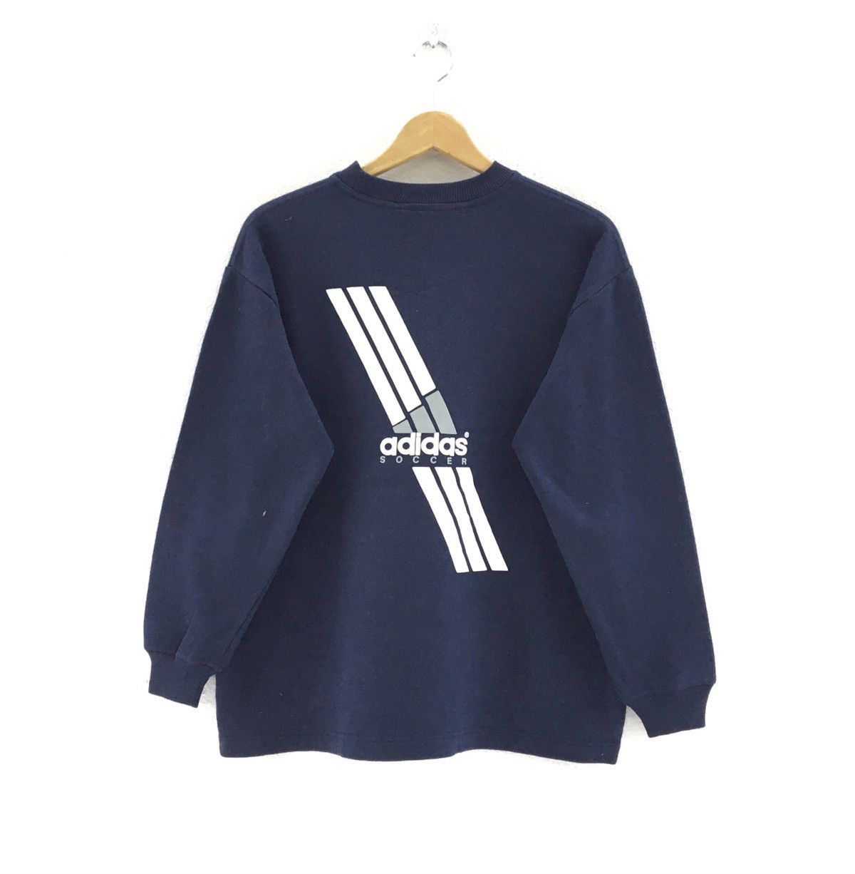 Adidas Vintage 90s Adidas Soccer Sweatshirt Big Logo Size US S / EU 44-46 / 1 - 2 Thumbnail
