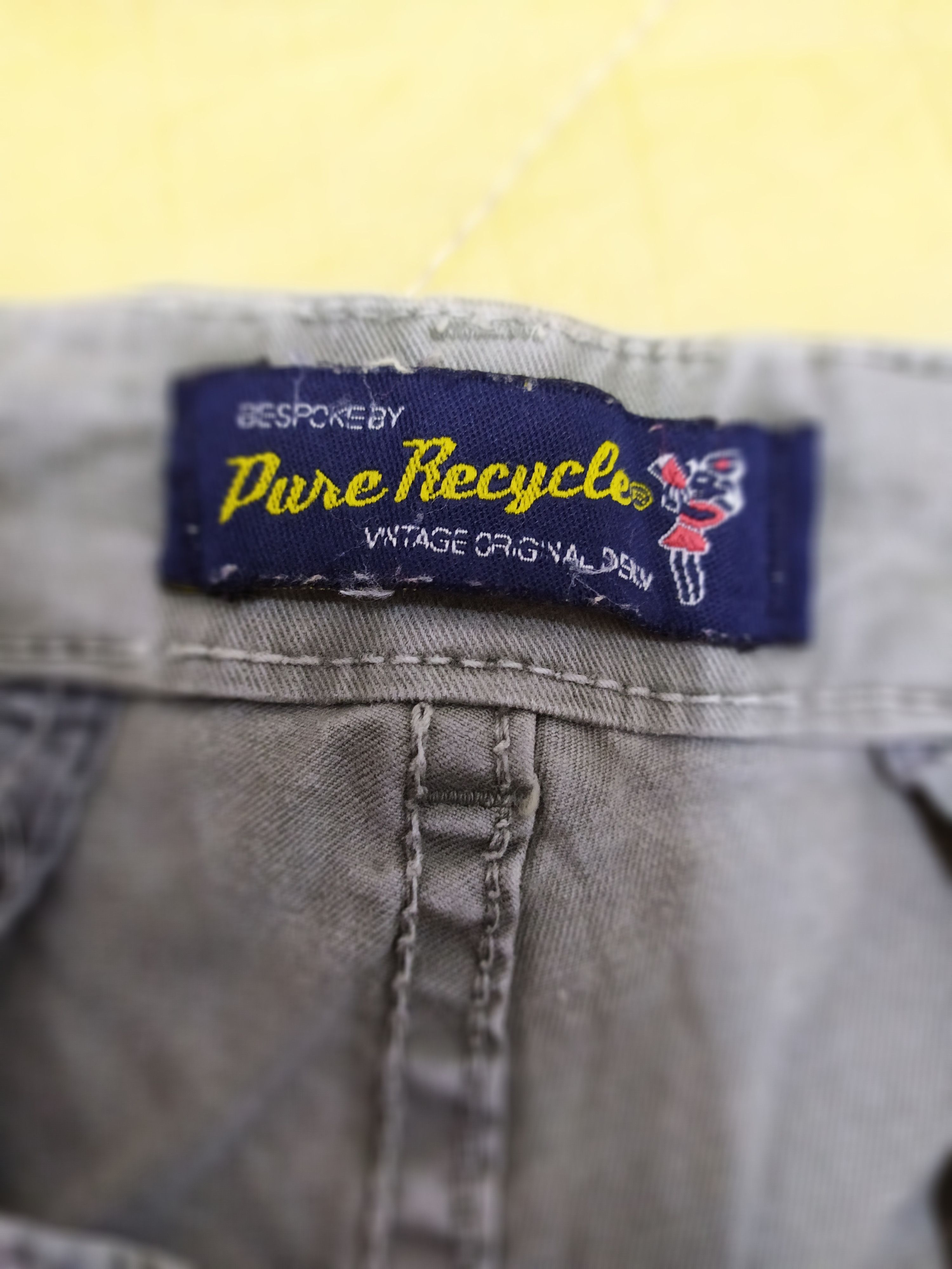 Japanese Brand × Vintage PURE RECYCLED CARGO PANTS/ FADED DISTRESSED SKINNY STYLE Size US 29 - 15 Thumbnail