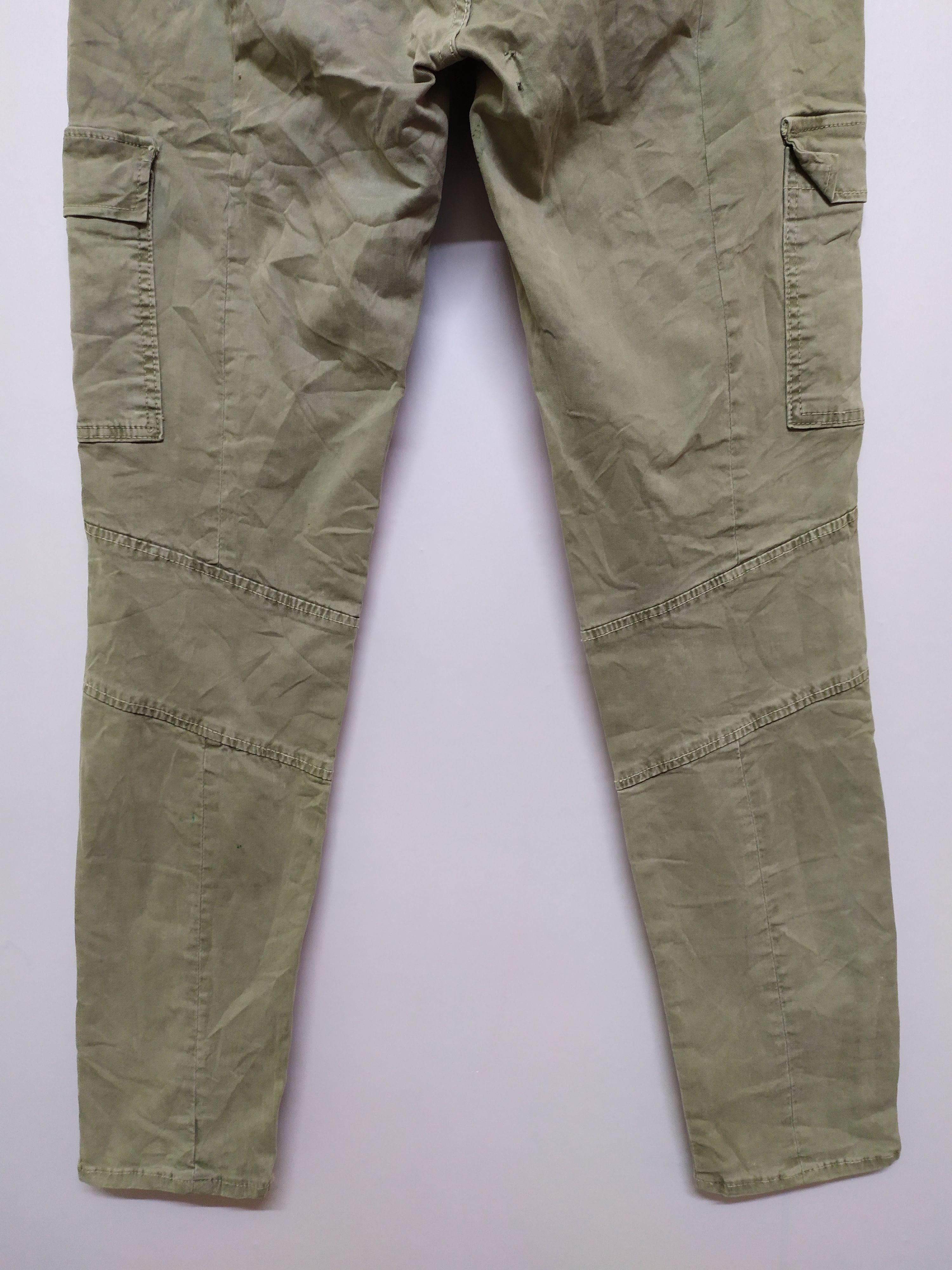 Japanese Brand × Vintage PURE RECYCLED CARGO PANTS/ FADED DISTRESSED SKINNY STYLE Size US 29 - 11 Thumbnail
