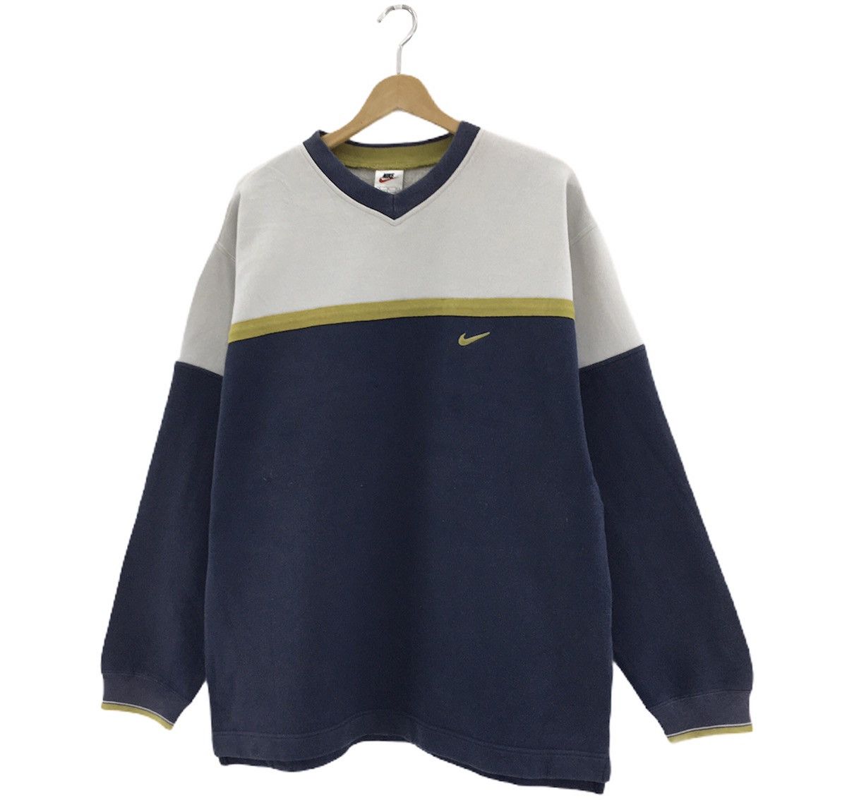 Nike Vintage 90s Nike Small Swoosh Crewneck Sweatshirt Size US L / EU 52-54 / 3 - 3 Thumbnail