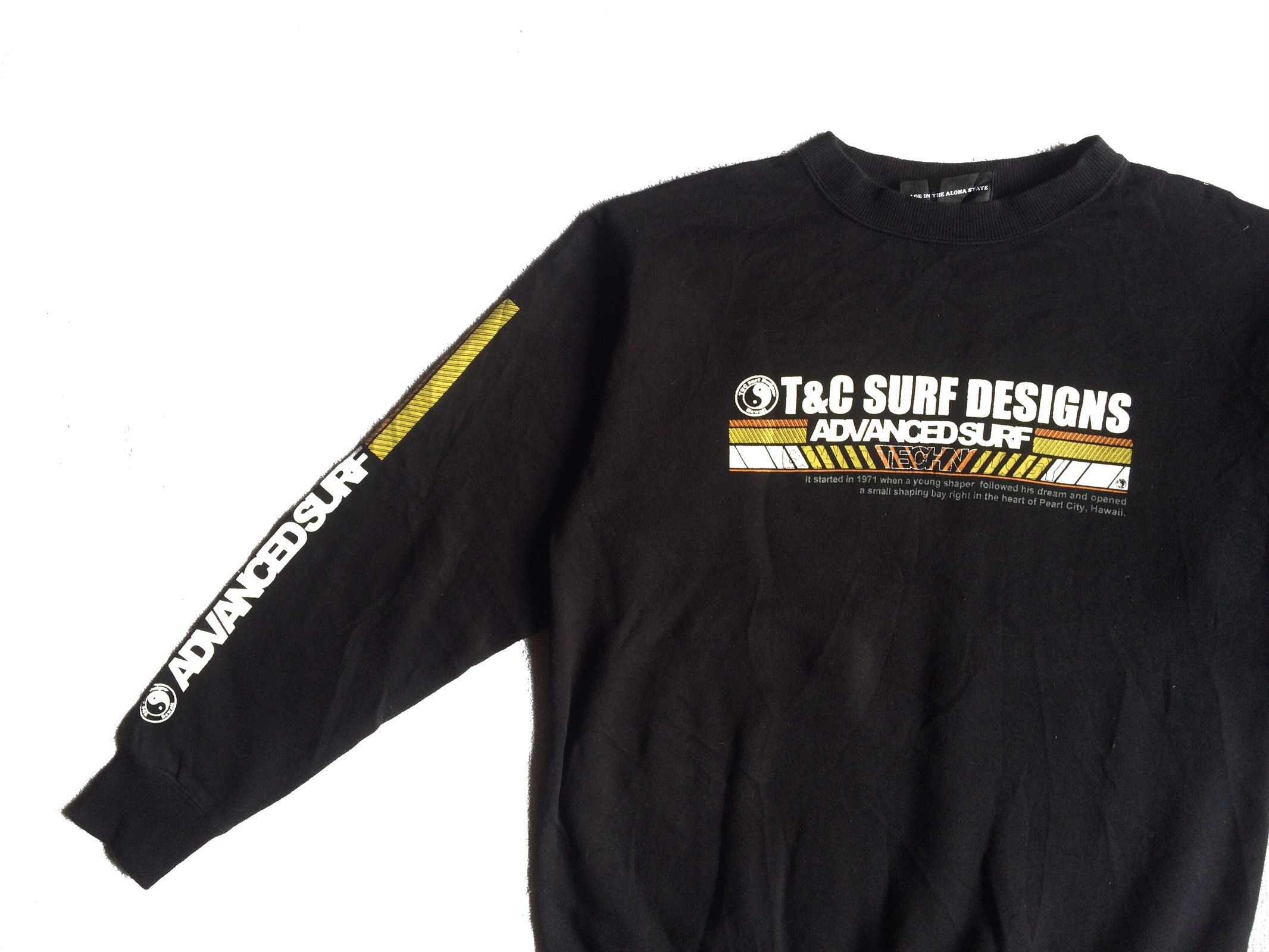Designer Rare Vintage T and C Surf Spellout Pullover Sweatshirt (2) Size US M / EU 48-50 / 2 - 3 Thumbnail