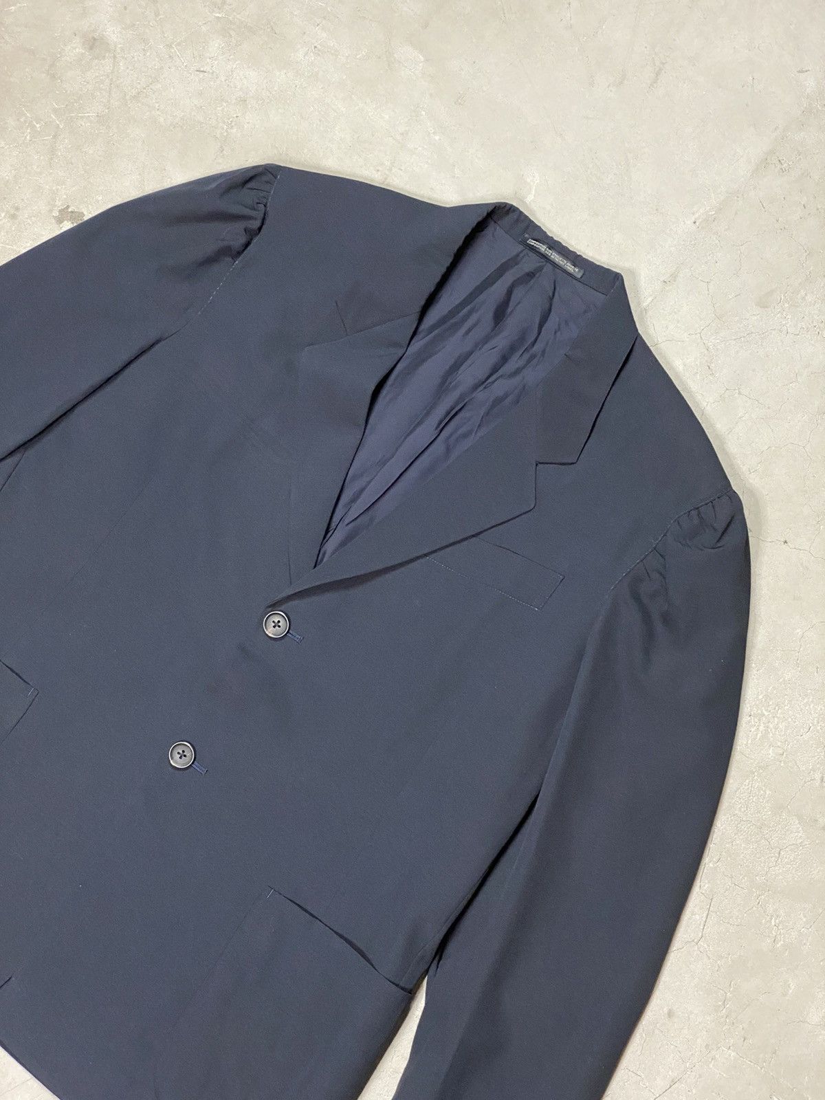 Yohji Yamamoto Late 80’s Yohji Pour Homme Detailed Blazer Size US L / EU 52-54 / 3 - 3 Thumbnail