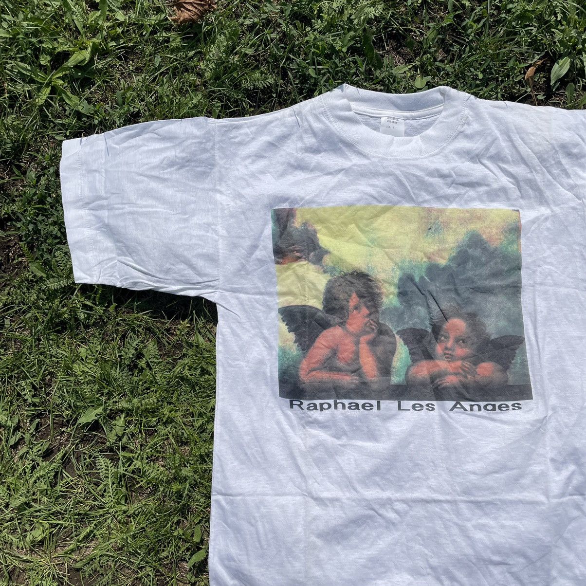 Vintage Vintage 90s Religion Graphic Tee Sun Faded Streetwear Slim M Size US M / EU 48-50 / 2 - 2 Thumbnail