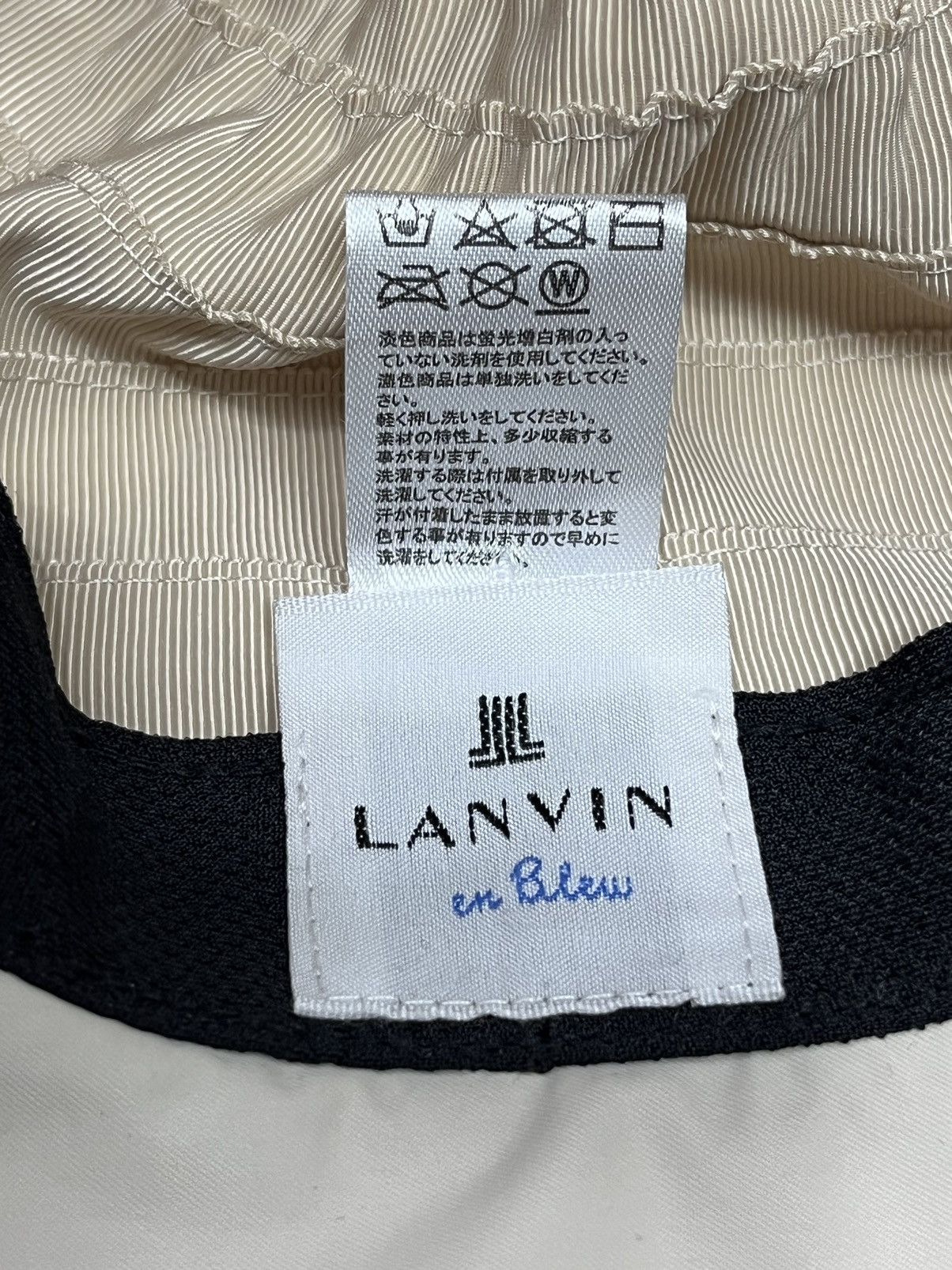 Lanvin Vintage LANVIN EN BLEU Spliced Designer Bucket Hat Size ONE SIZE - 8 Thumbnail