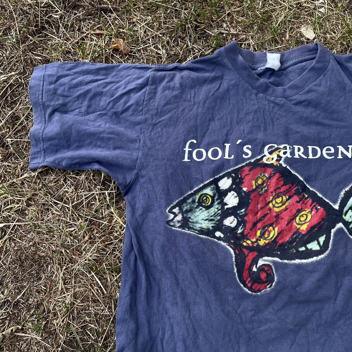 Vintage Vintage 90s Fools Garden Graphic Tee Sun Faded Band Grunge M Size US M / EU 48-50 / 2 - 4 Thumbnail
