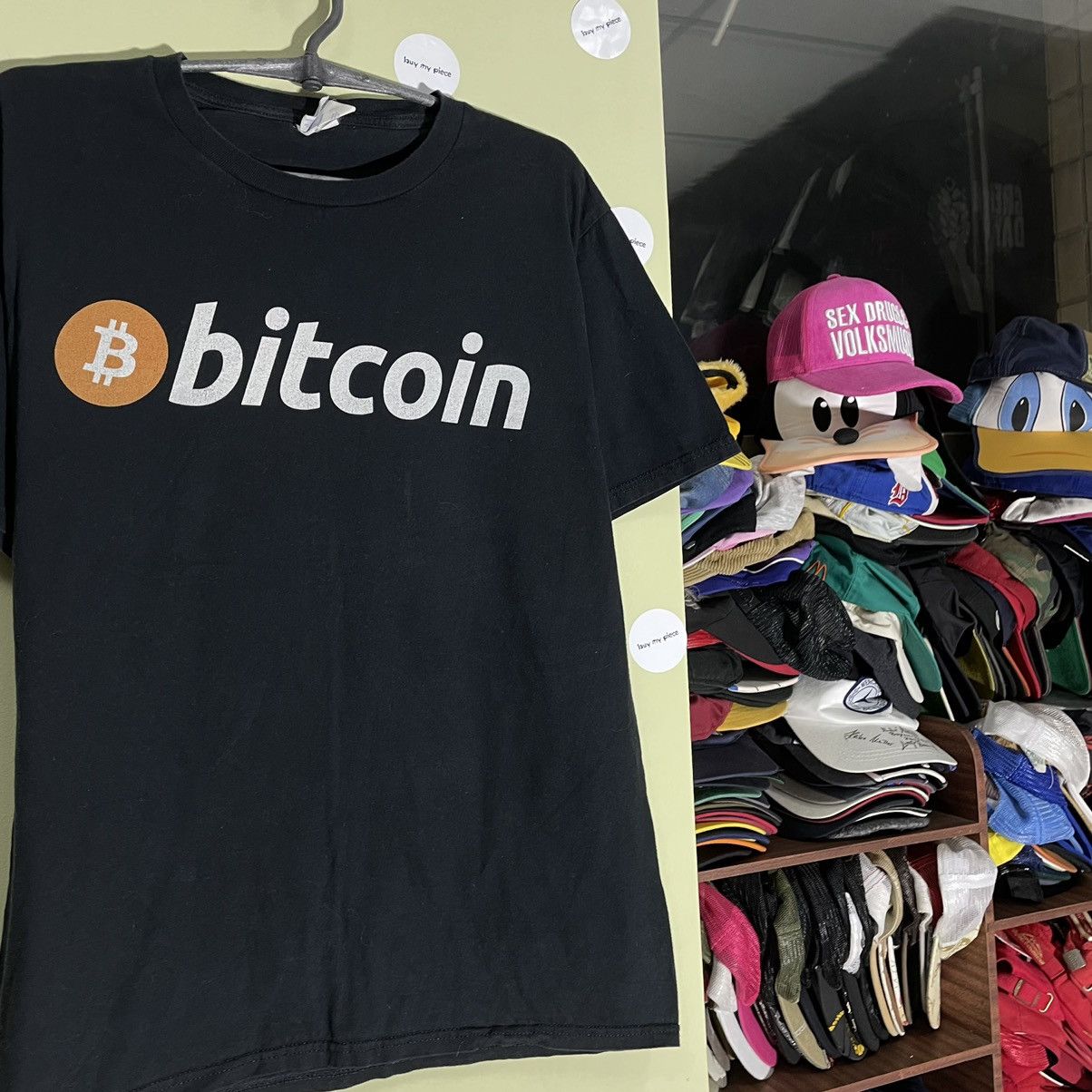 Vintage Y2K ADULT “ Bitcoin Logo Crypto Hype “ Humor Tee