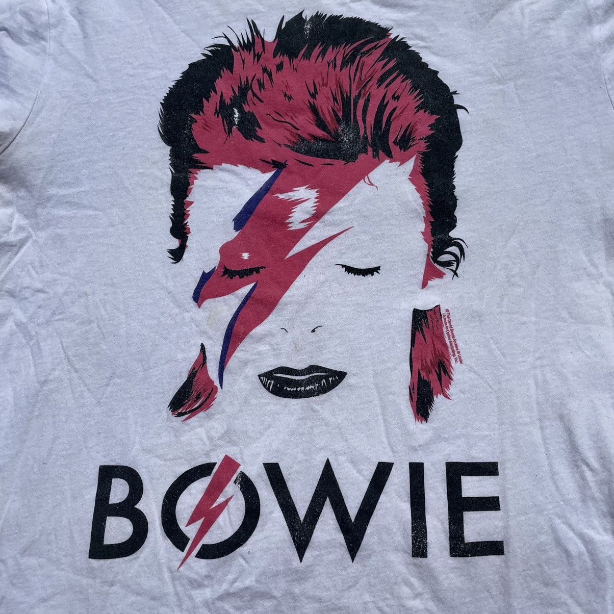 Vintage Vintage Y2K David Bowie Graphic Band Tee Faded Punk Slim M Size US M / EU 48-50 / 2 - 5 Thumbnail