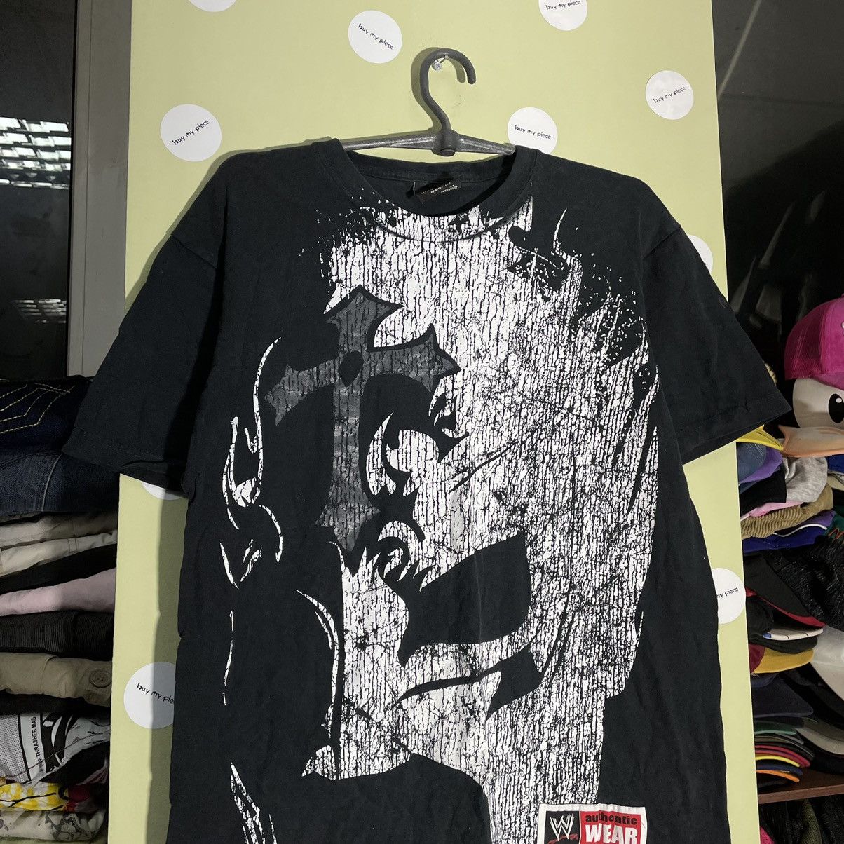 Vintage Vintage Y2K Graphic Tee Thrashed Face Print Grunge Tapered M Size US M / EU 48-50 / 2 - 5 Thumbnail
