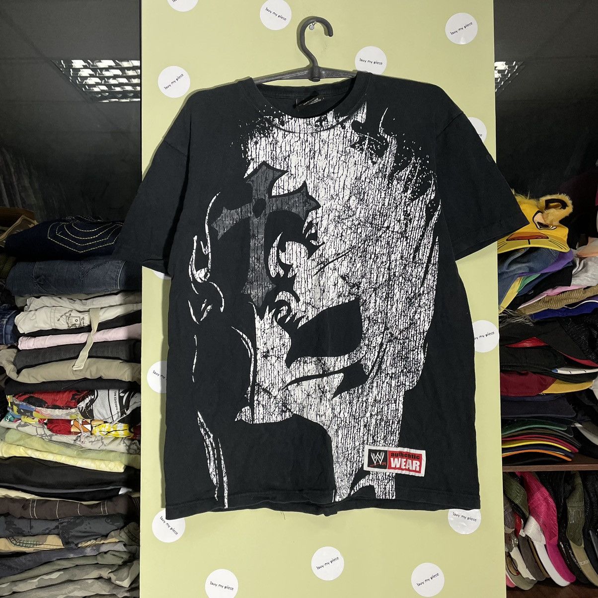 Vintage Vintage Y2K Graphic Tee Thrashed Face Print Grunge Tapered M Size US M / EU 48-50 / 2 - 2 Thumbnail