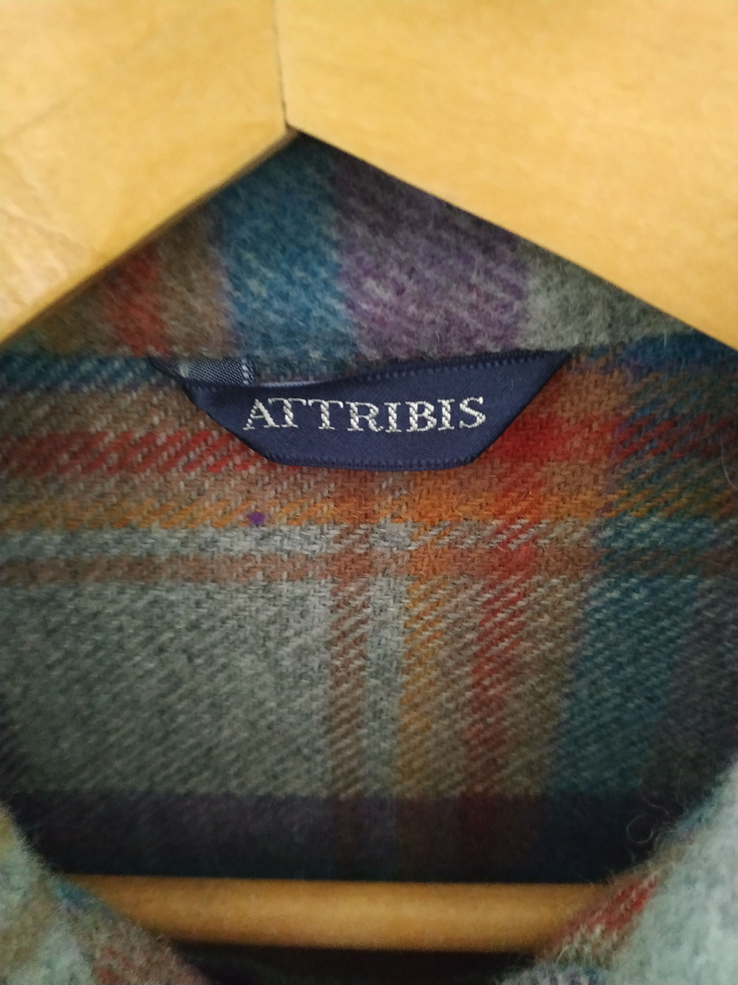 Flannel Vintage Attribis Wool Checkered Flannel Size US M / EU 48-50 / 2 - 7 Thumbnail