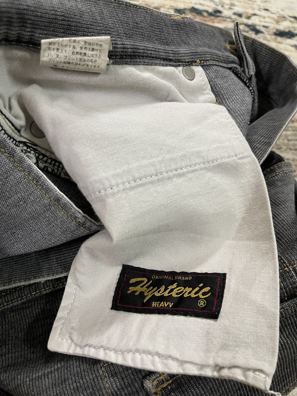 Hysteric Glamour × Japanese Brand Vintage Hysteric Glamour Grey Mini Skirt Size 30" / US 8 / IT 44 - 8 Thumbnail