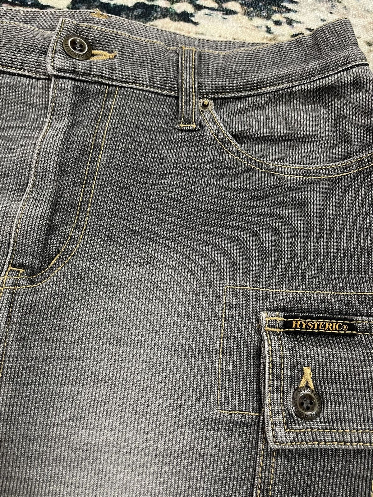 Hysteric Glamour × Japanese Brand Vintage Hysteric Glamour Grey Mini Skirt Size 30" / US 8 / IT 44 - 6 Thumbnail