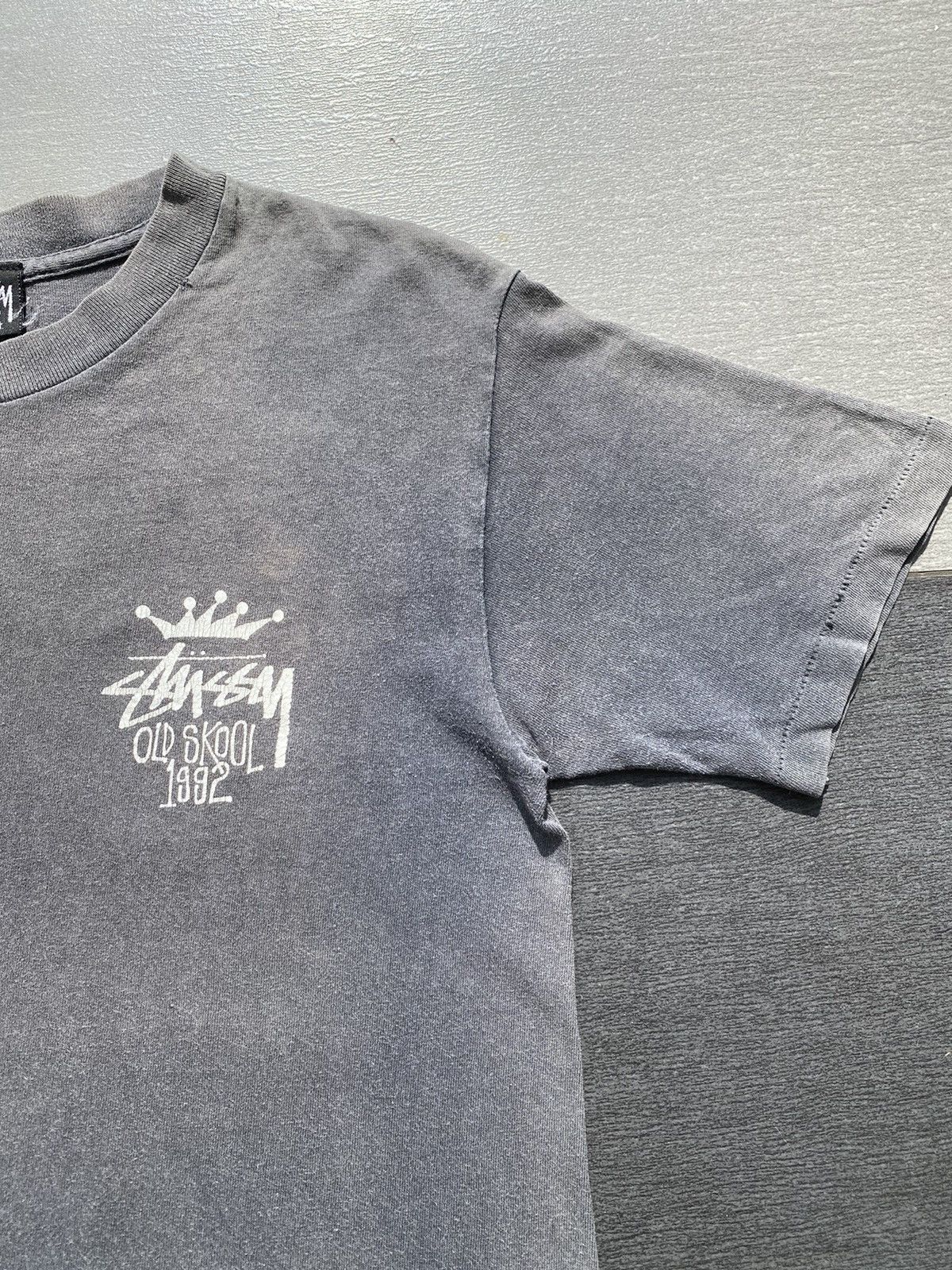 Stussy 💥RARE💥True Vintage 90s STÜSSY “OLD SKOOL” 1992 Crown Tee Size US S / EU 44-46 / 1 - 3 Thumbnail