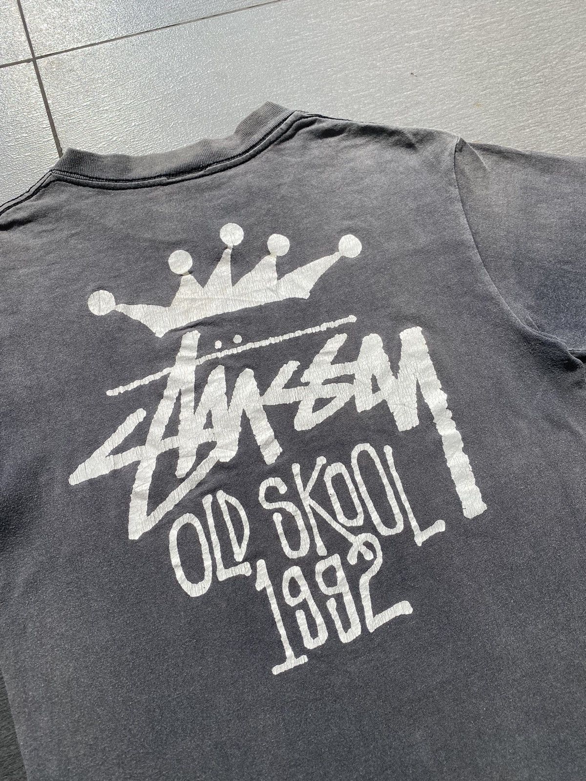 Stussy 💥RARE💥True Vintage 90s STÜSSY “OLD SKOOL” 1992 Crown Tee Size US S / EU 44-46 / 1 - 10 Thumbnail