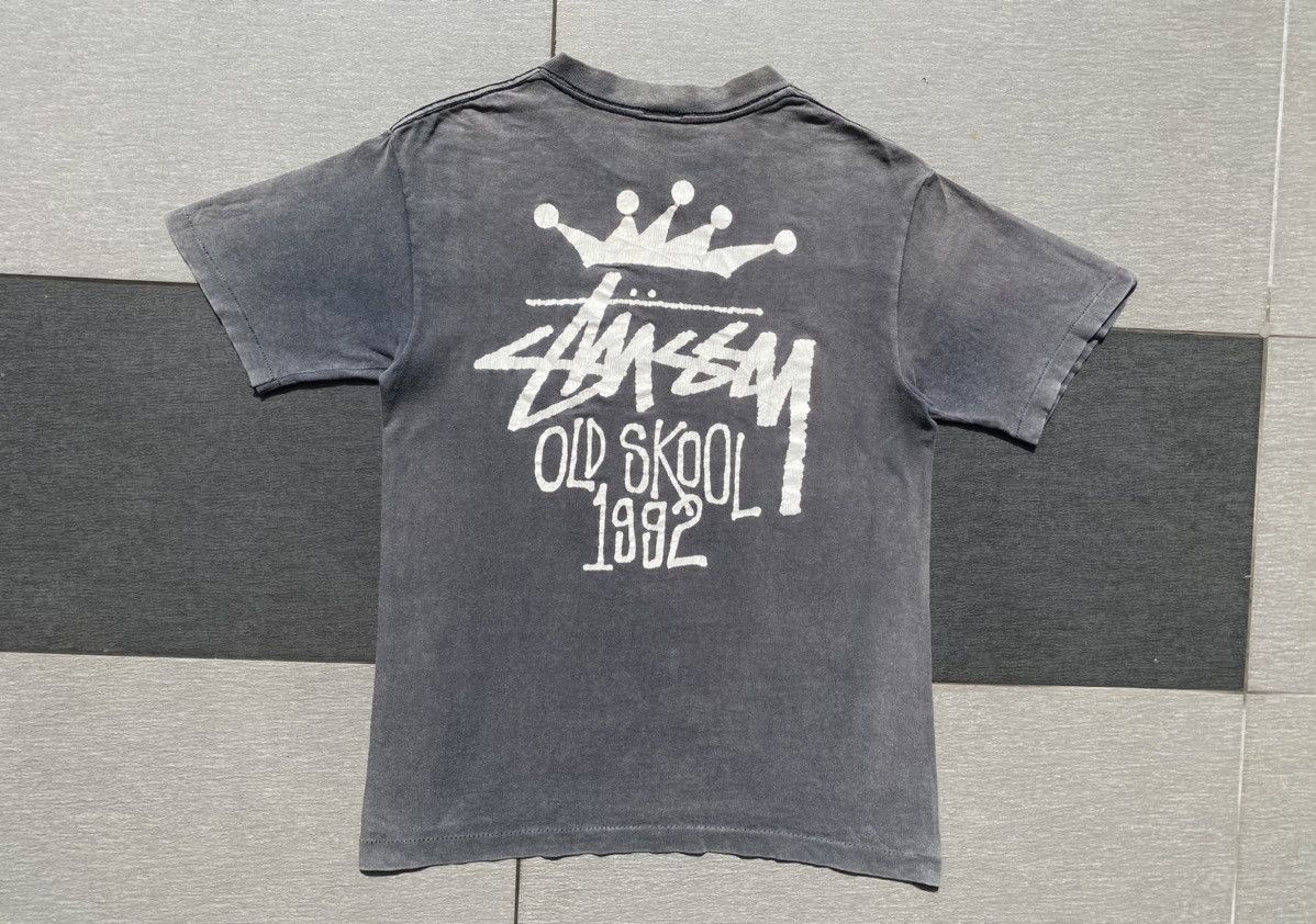 Stussy 💥RARE💥True Vintage 90s STÜSSY “OLD SKOOL” 1992 Crown Tee Size US S / EU 44-46 / 1 - 9 Thumbnail