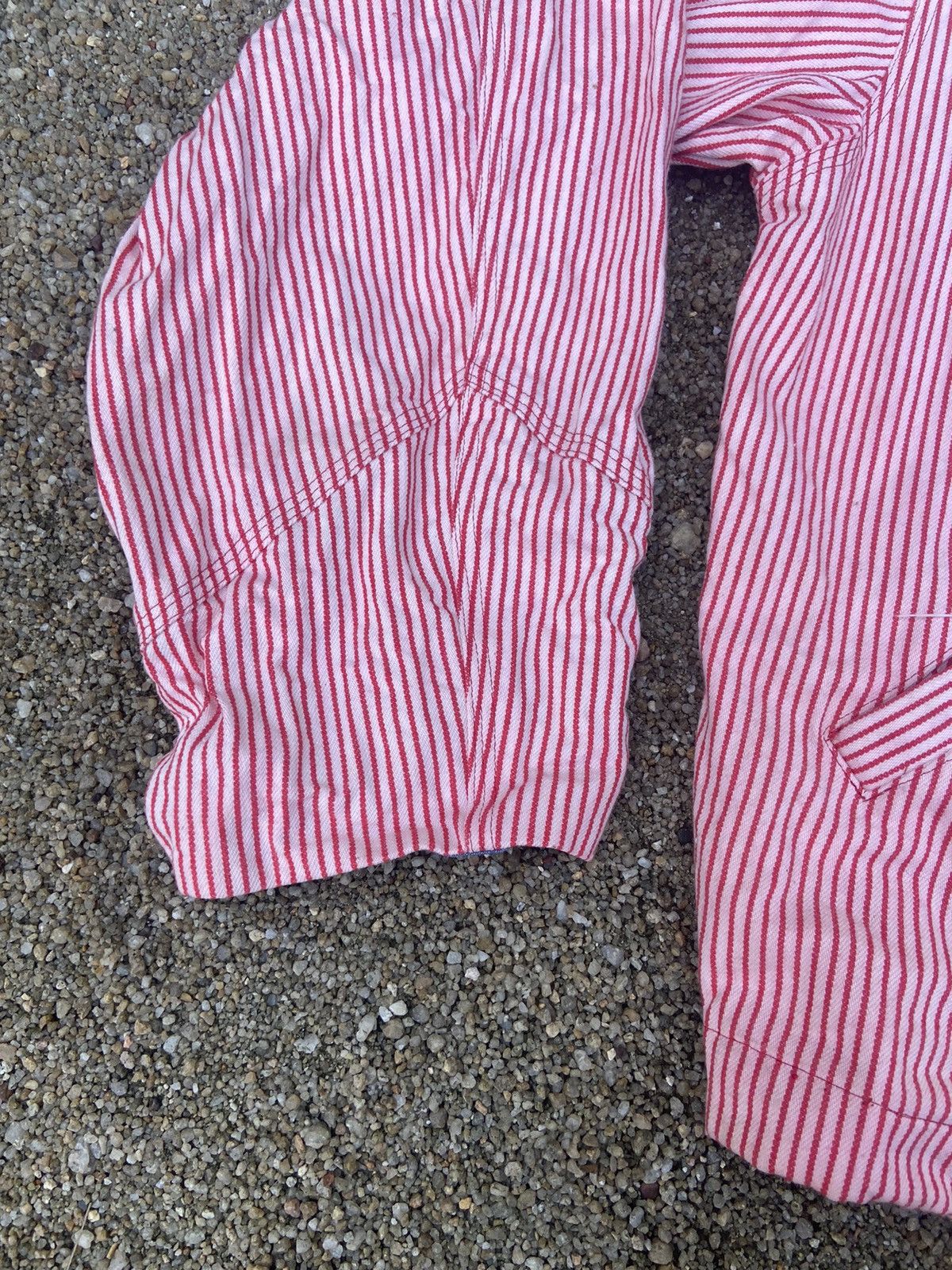 Vintage Vintage Varsity Town Striped Zip Up Worker Jacket Size US L / EU 52-54 / 3 - 6 Thumbnail