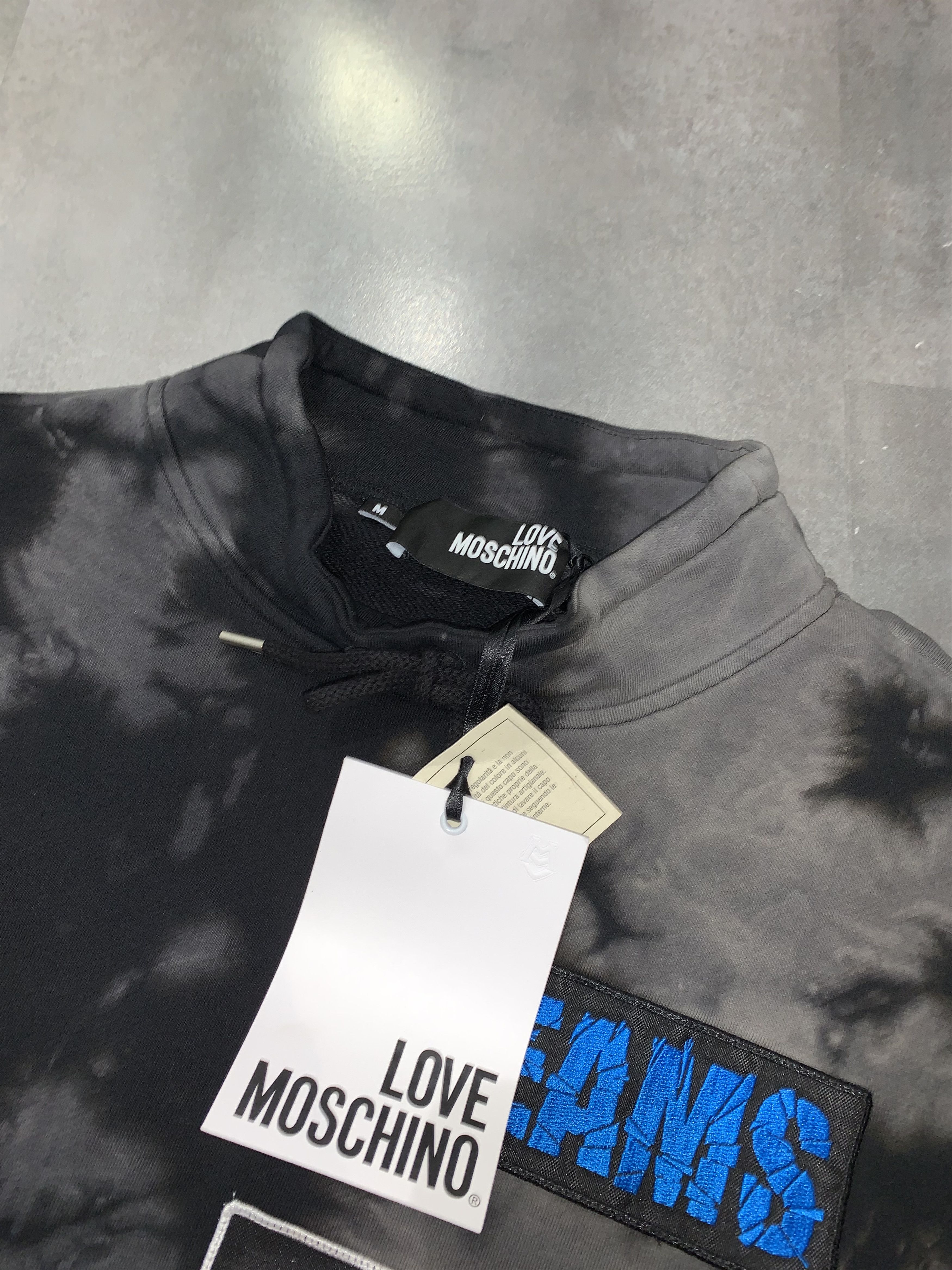 Moschino DSWT! Moschino Tie Dye Patched Turtleneck Crewneck Size US L / EU 52-54 / 3 - 16 Thumbnail