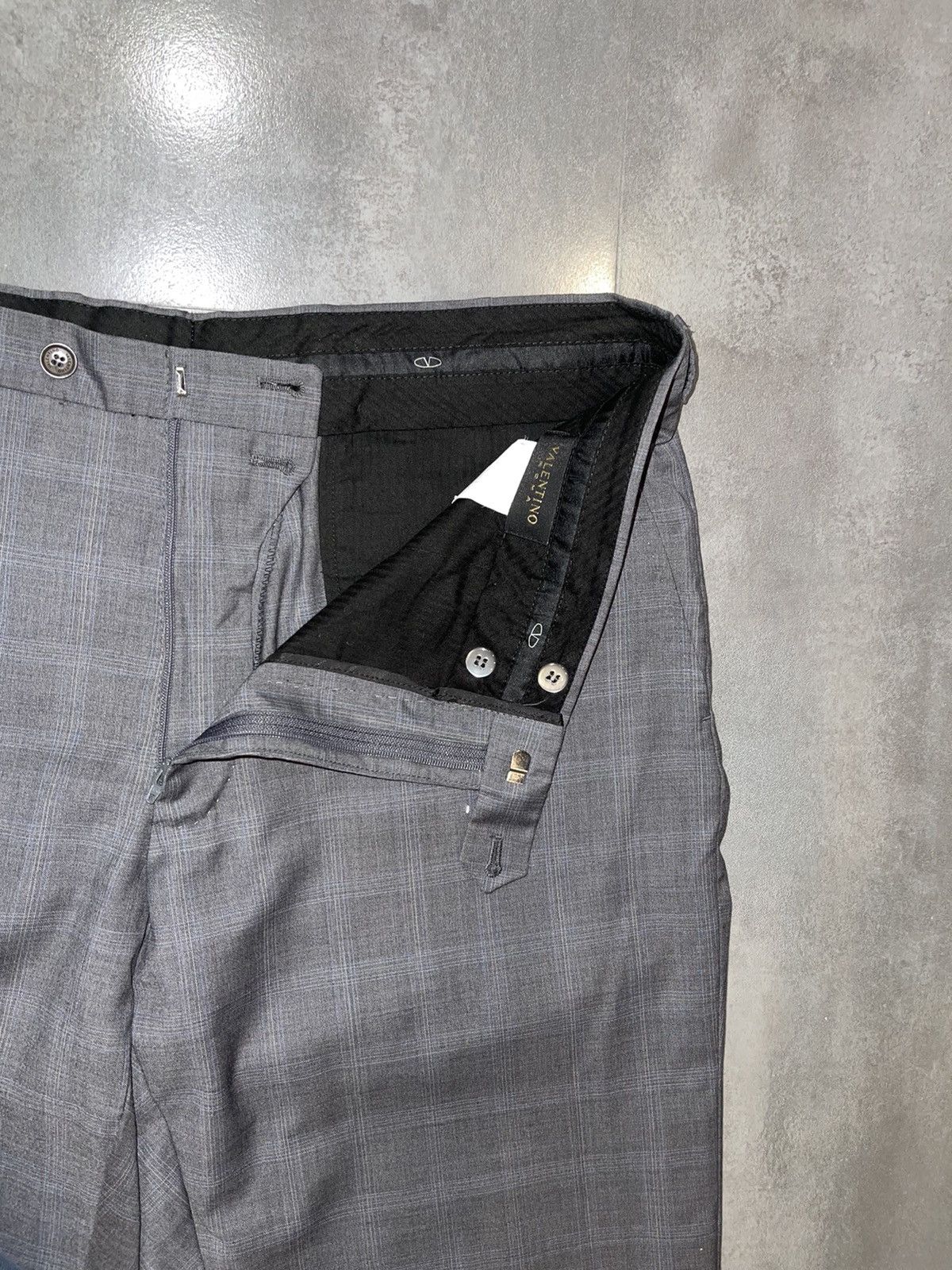 Valentino Valentino Checkered Wool Gray Casual Pants Size US 36 / EU 52 - 12 Thumbnail
