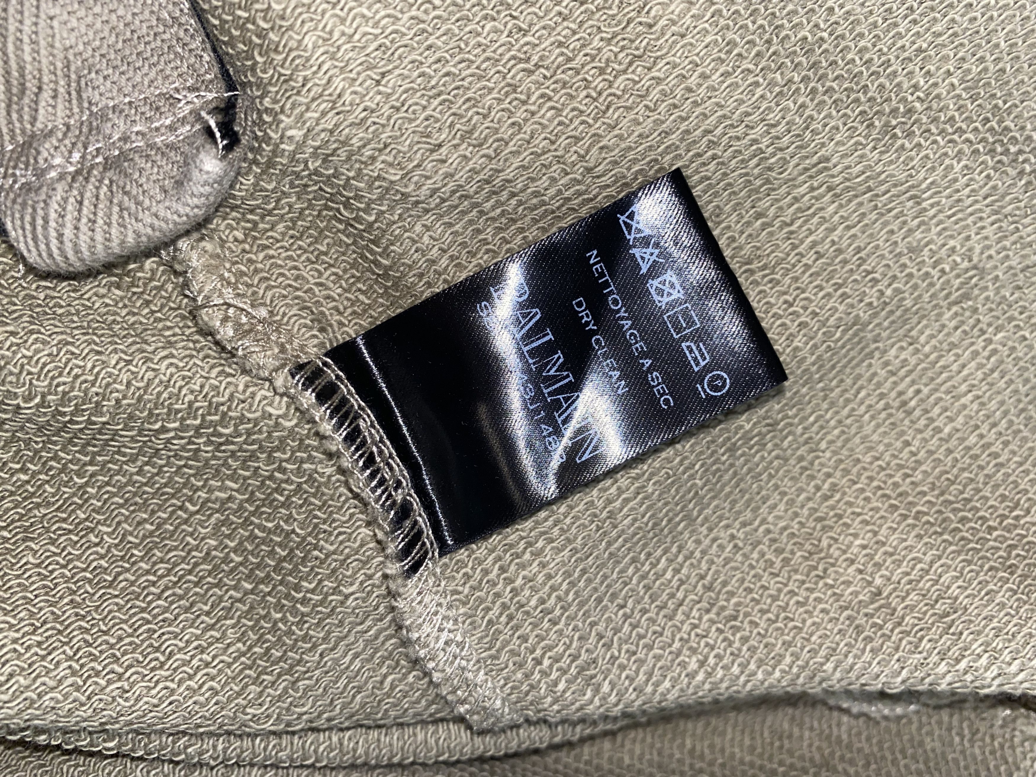 Balmain Balmain Big Logo Zipped Military Green Hoodie Size US L / EU 52-54 / 3 - 17 Thumbnail