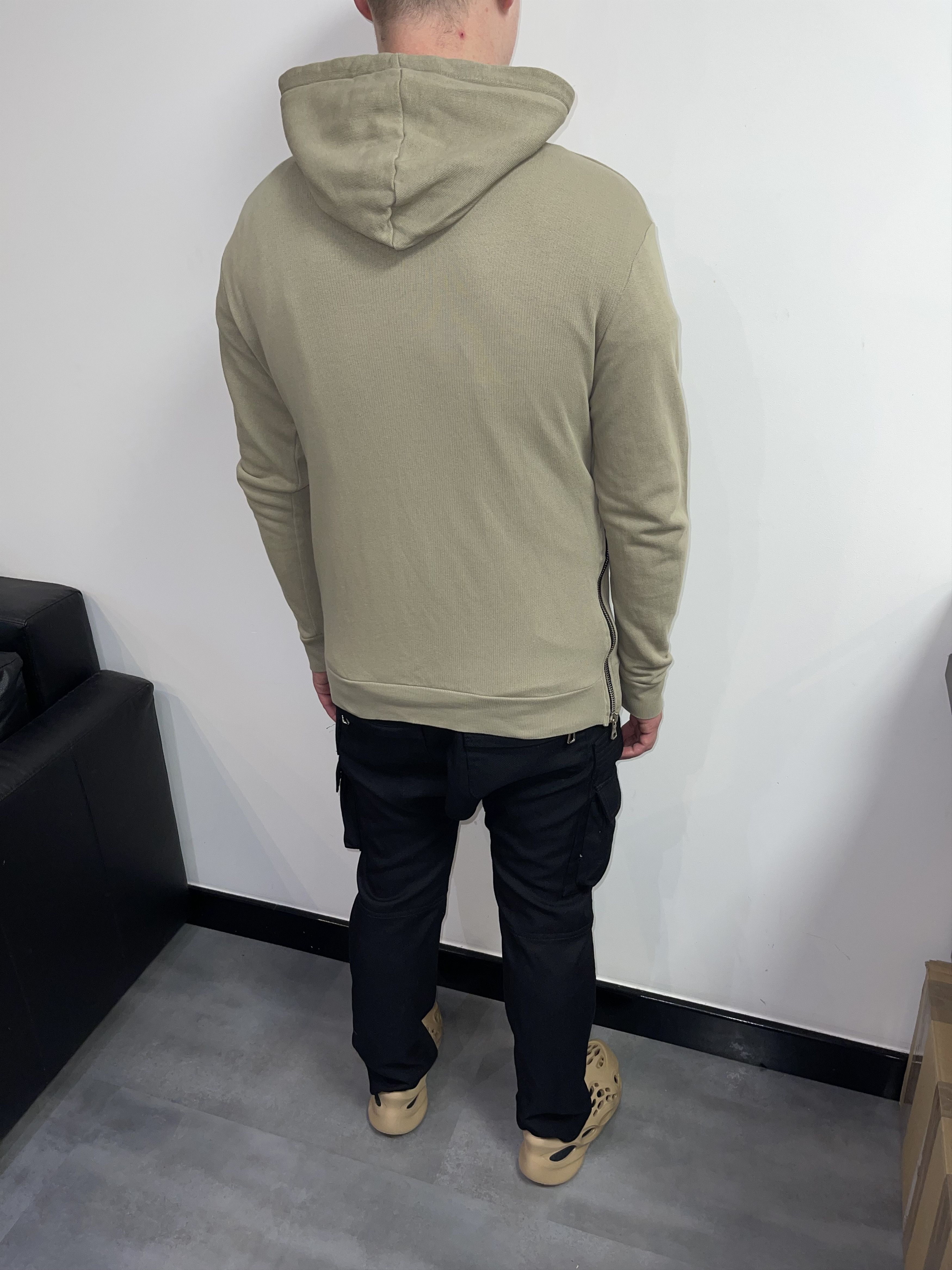 Balmain Balmain Big Logo Zipped Military Green Hoodie Size US L / EU 52-54 / 3 - 8 Thumbnail