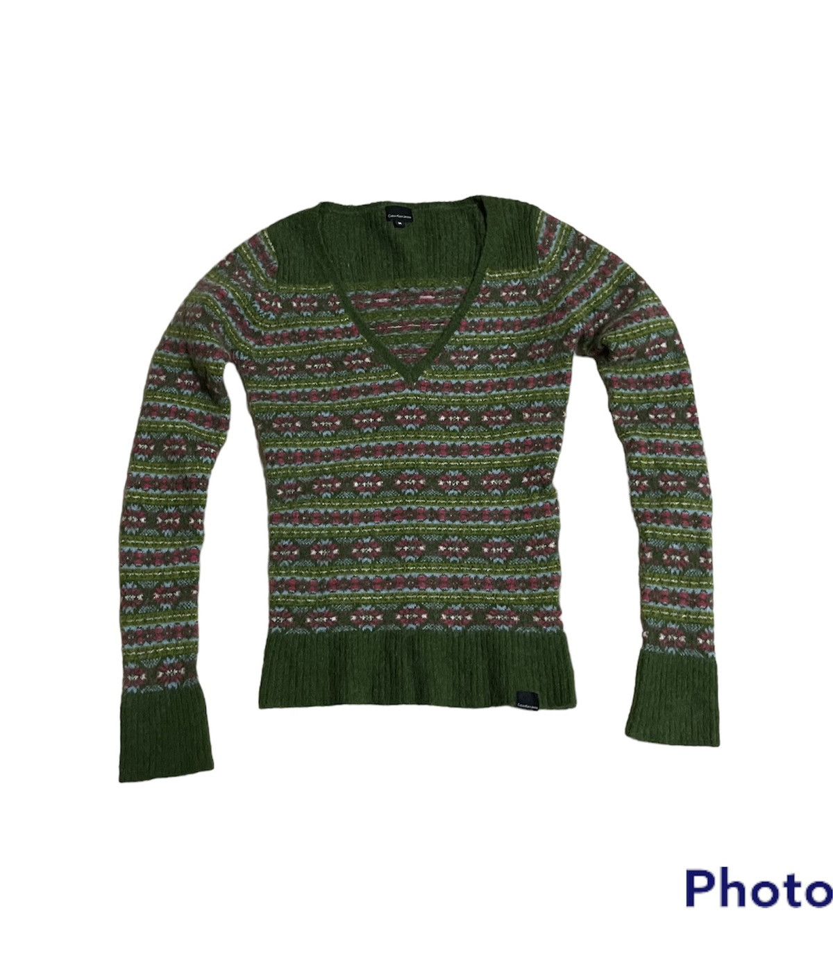 Calvin Klein CKJ Mohair Jumper Size M / US 6-8 / IT 42-44 - 1 Thumbnail