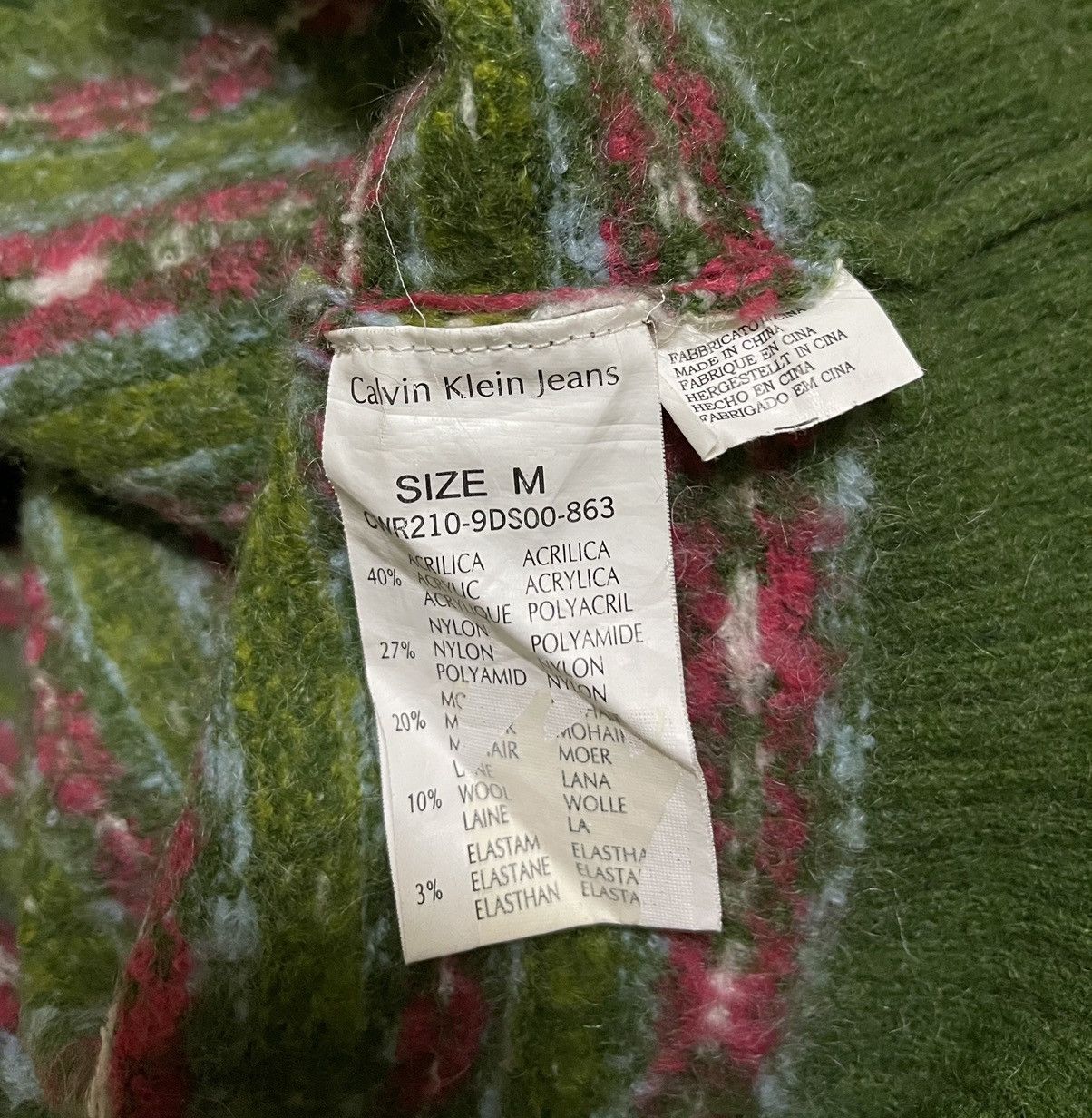 Calvin Klein CKJ Mohair Jumper Size M / US 6-8 / IT 42-44 - 4 Thumbnail