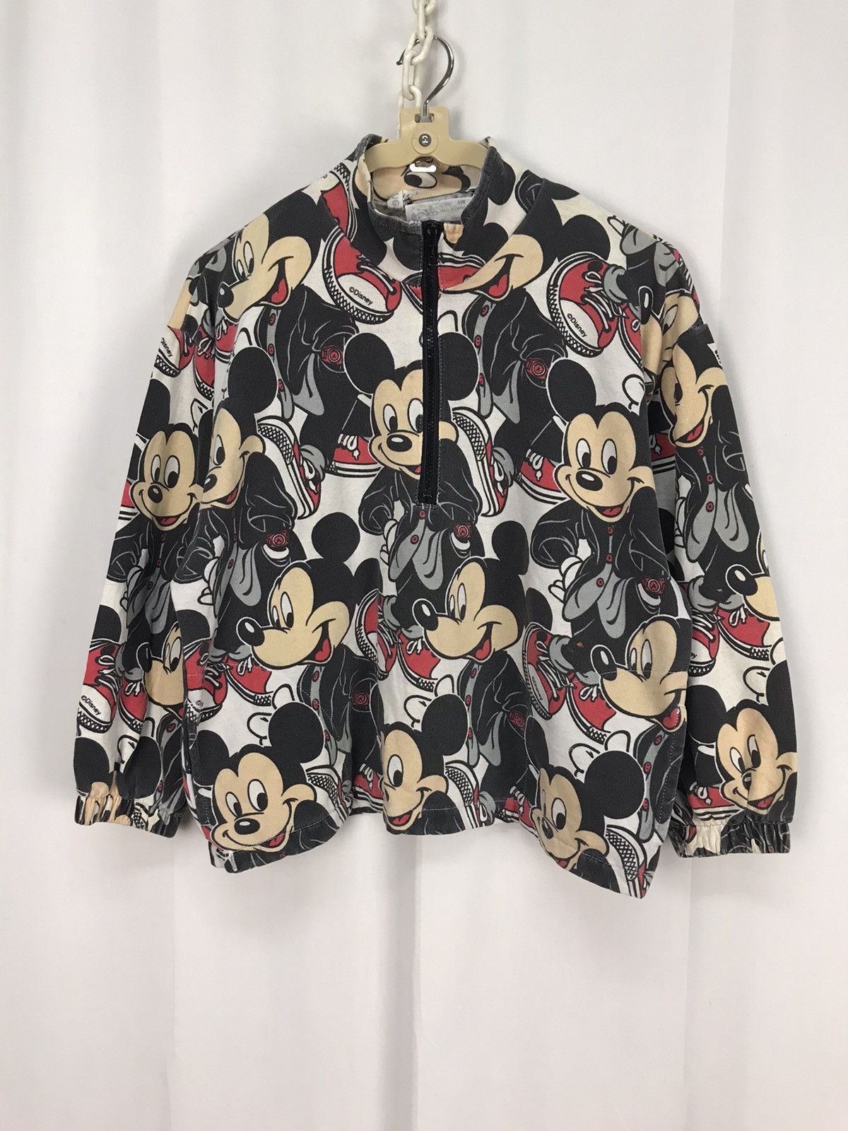 Disney × Mickey Mouse × Vintage Vintage Mickey Mouse half zipper croptop sweatshirt Size M / US 6-8 / IT 42-44 - 10 Thumbnail