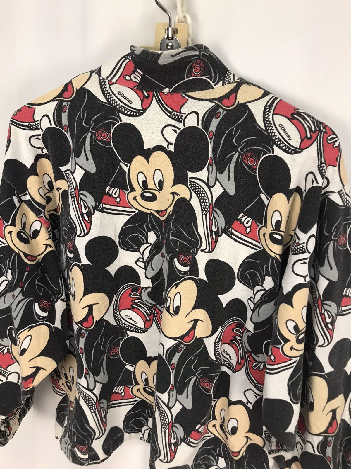 Disney × Mickey Mouse × Vintage Vintage Mickey Mouse half zipper croptop sweatshirt Size M / US 6-8 / IT 42-44 - 9 Thumbnail