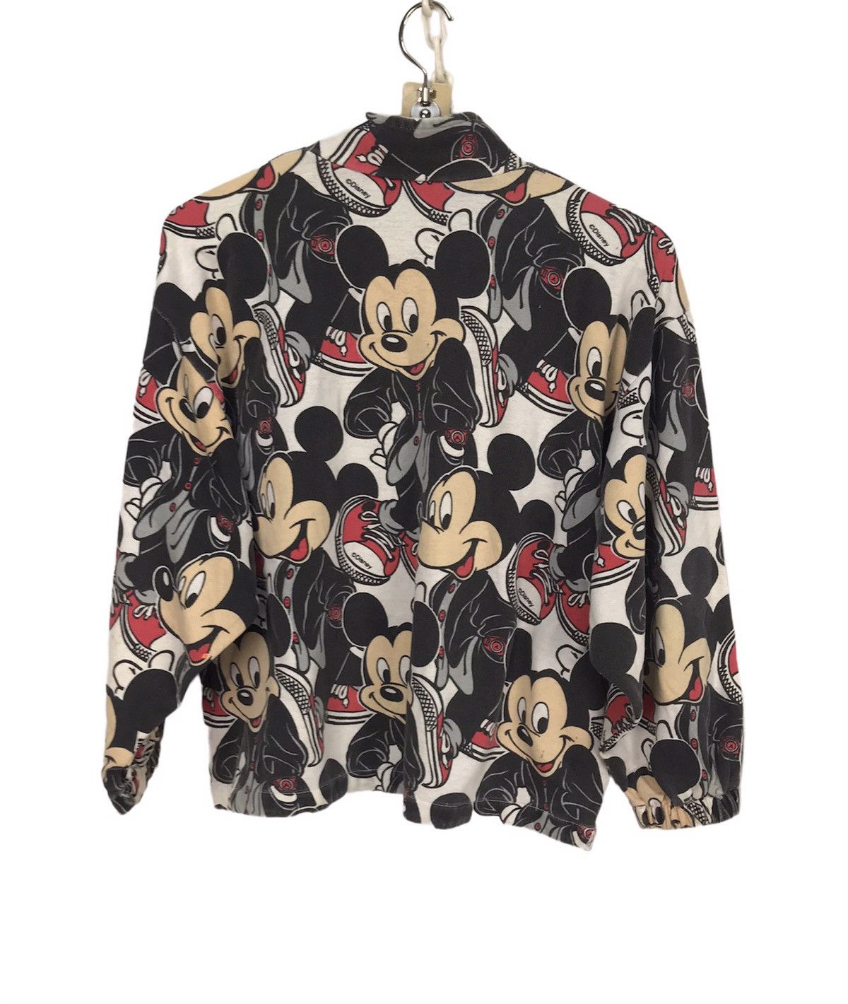 Disney × Mickey Mouse × Vintage Vintage Mickey Mouse half zipper croptop sweatshirt Size M / US 6-8 / IT 42-44 - 2 Thumbnail