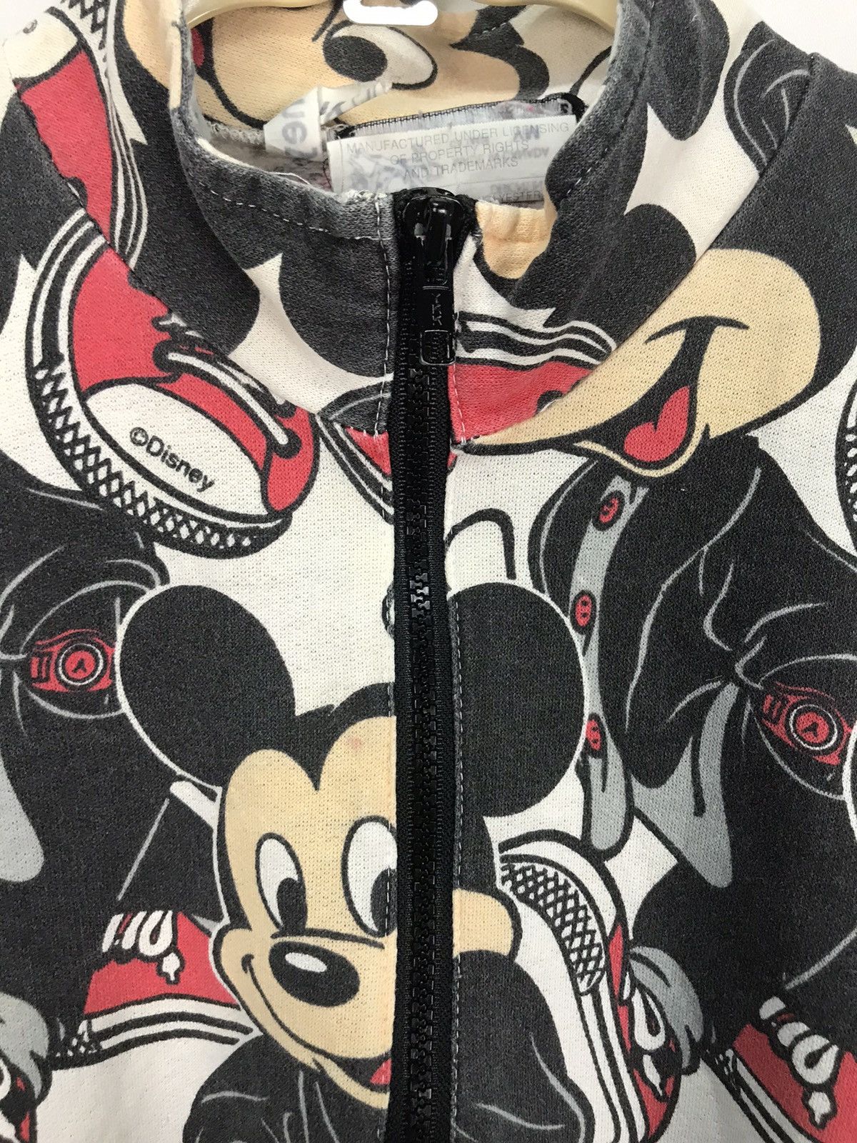 Disney × Mickey Mouse × Vintage Vintage Mickey Mouse half zipper croptop sweatshirt Size M / US 6-8 / IT 42-44 - 7 Thumbnail