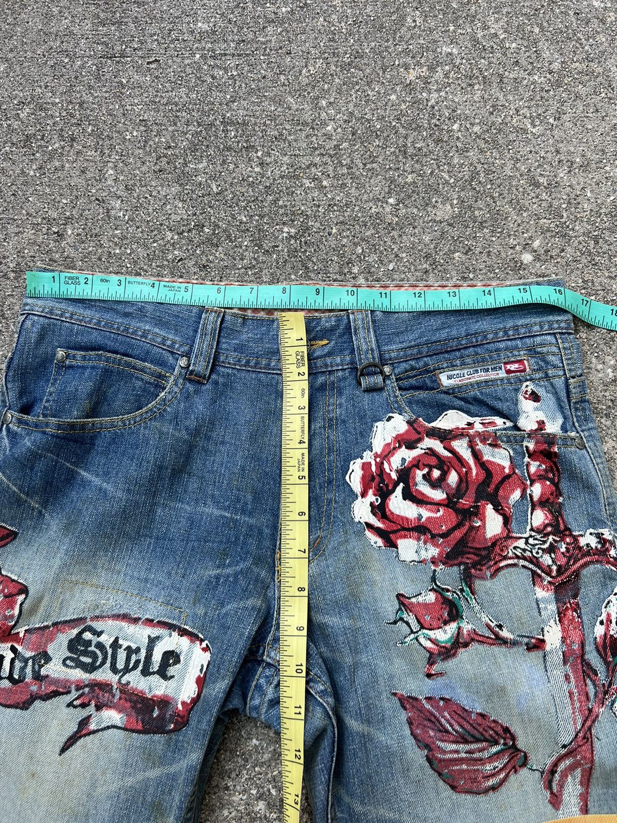 Nicole Club Vintage Nicole Club For Men Faded Dirty Denim Flare Jeans Size US 30 / EU 46 - 2 Thumbnail