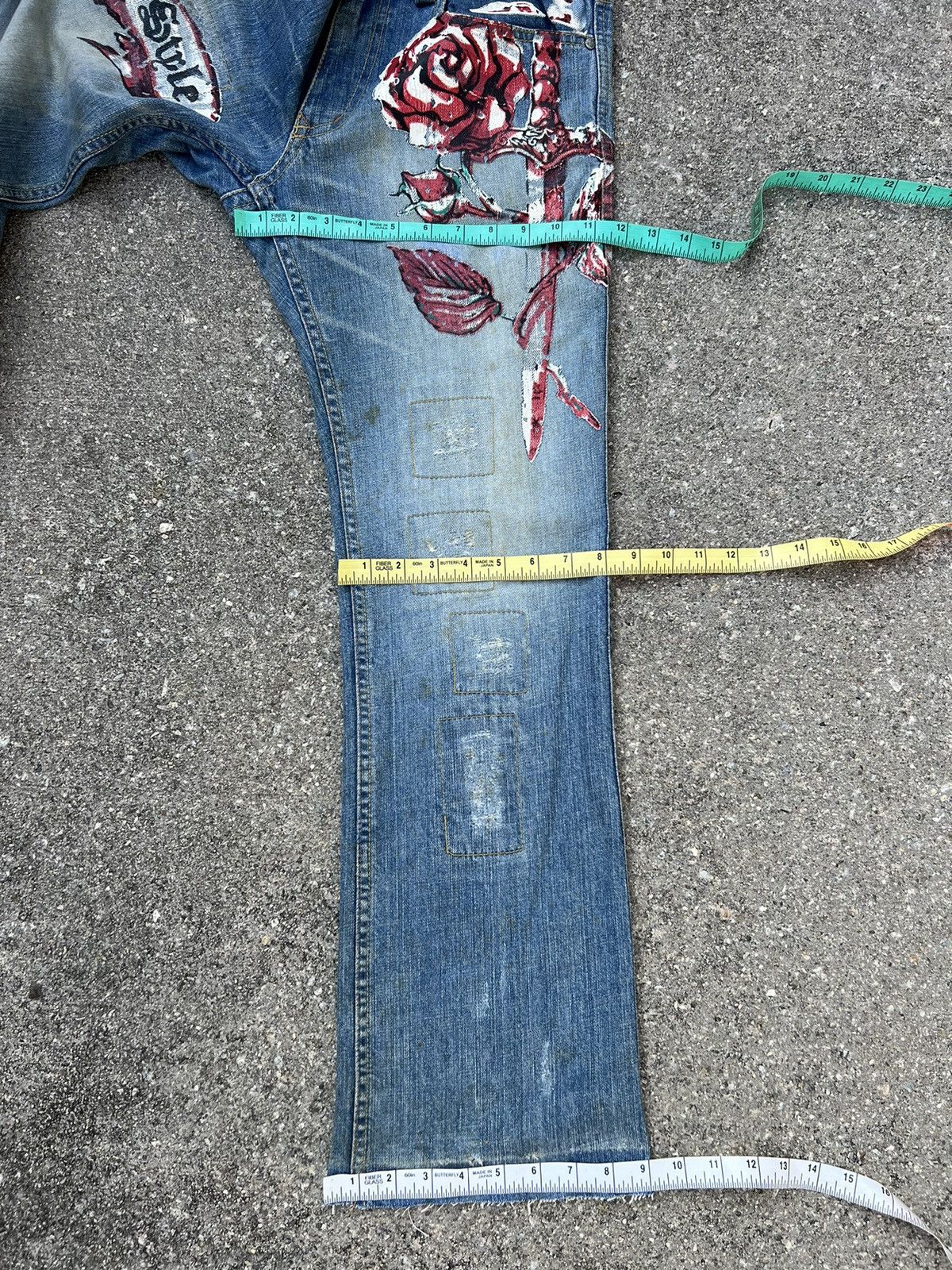 Nicole Club Vintage Nicole Club For Men Faded Dirty Denim Flare Jeans Size US 30 / EU 46 - 3 Thumbnail