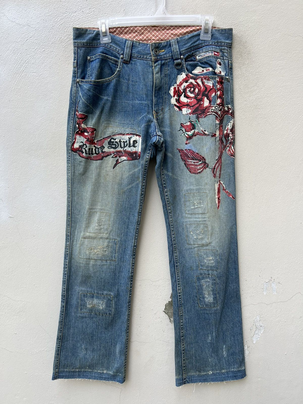 Nicole Club Vintage Nicole Club For Men Faded Dirty Denim Flare Jeans Size US 30 / EU 46 - 6 Thumbnail