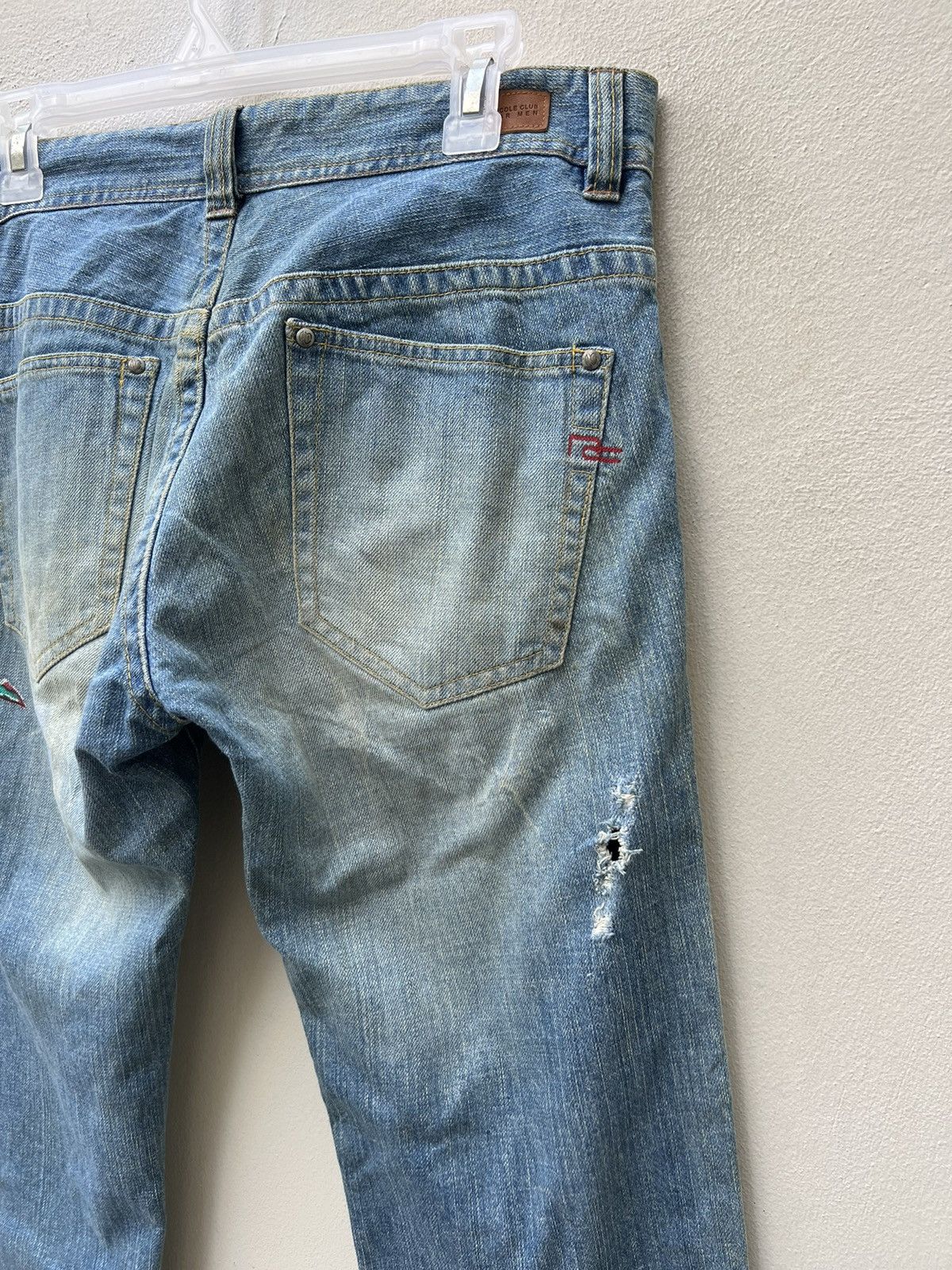 Nicole Club Vintage Nicole Club For Men Faded Dirty Denim Flare Jeans Size US 30 / EU 46 - 18 Thumbnail