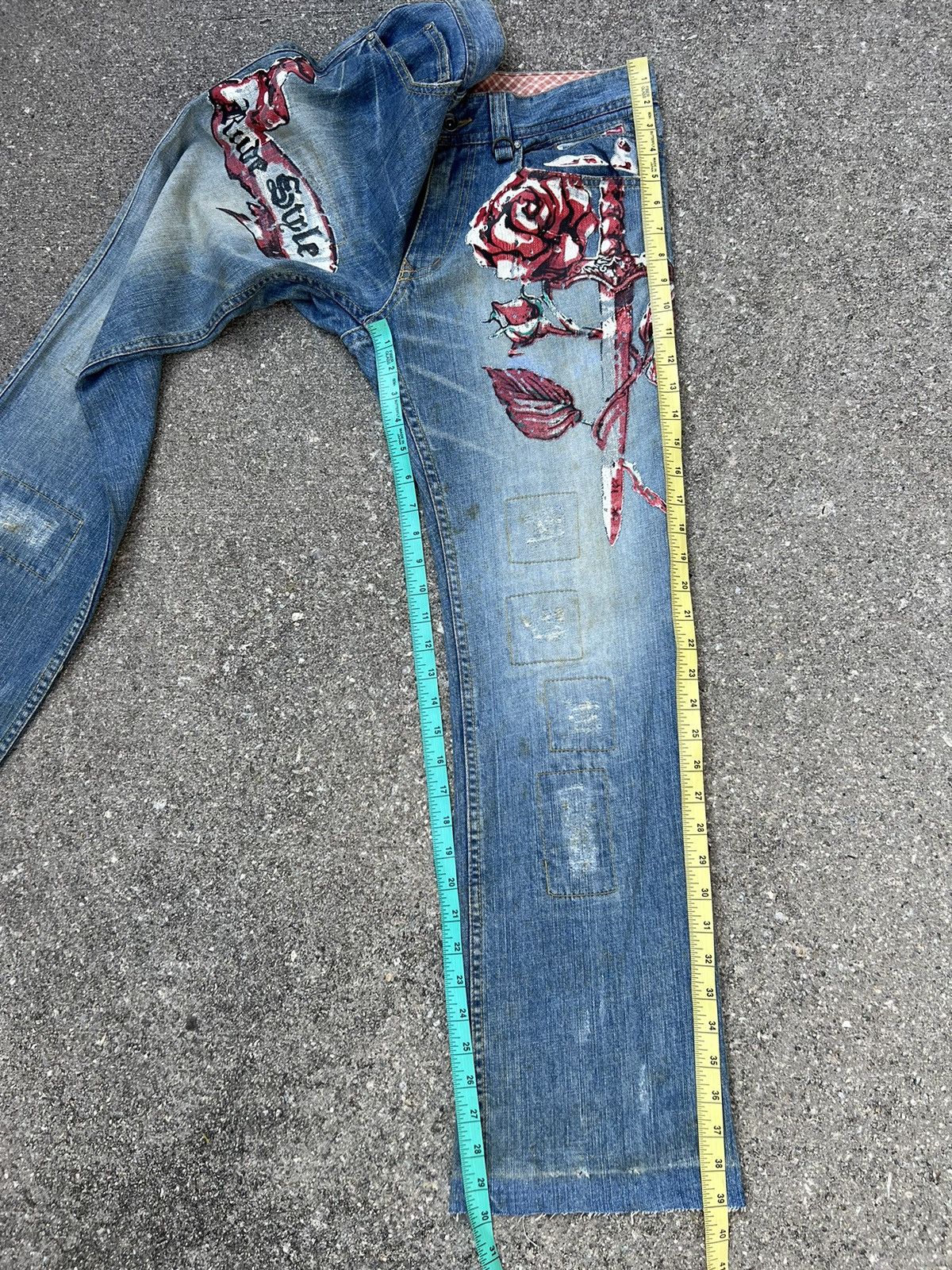 Nicole Club Vintage Nicole Club For Men Faded Dirty Denim Flare Jeans Size US 30 / EU 46 - 4 Thumbnail